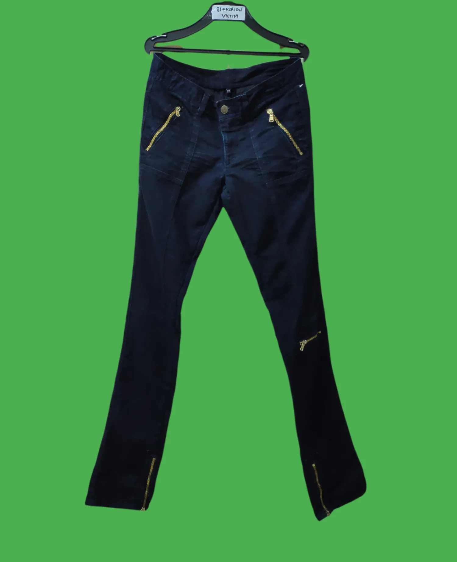 Ralph Lauren Made In USA Waxed Skinny Jeans