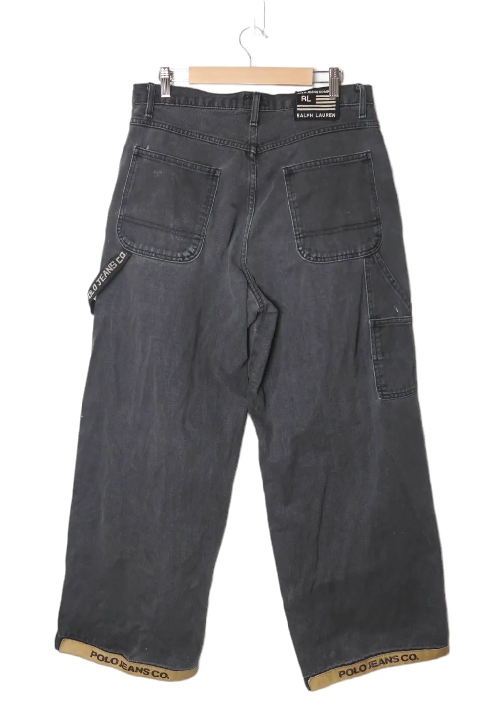 Polo Ralph Lauren Hip Hop Leg Leather Over Style Denim