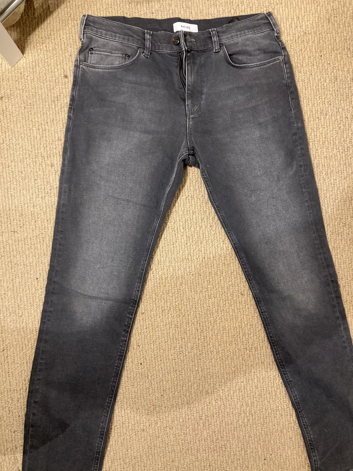 Black worn jeans