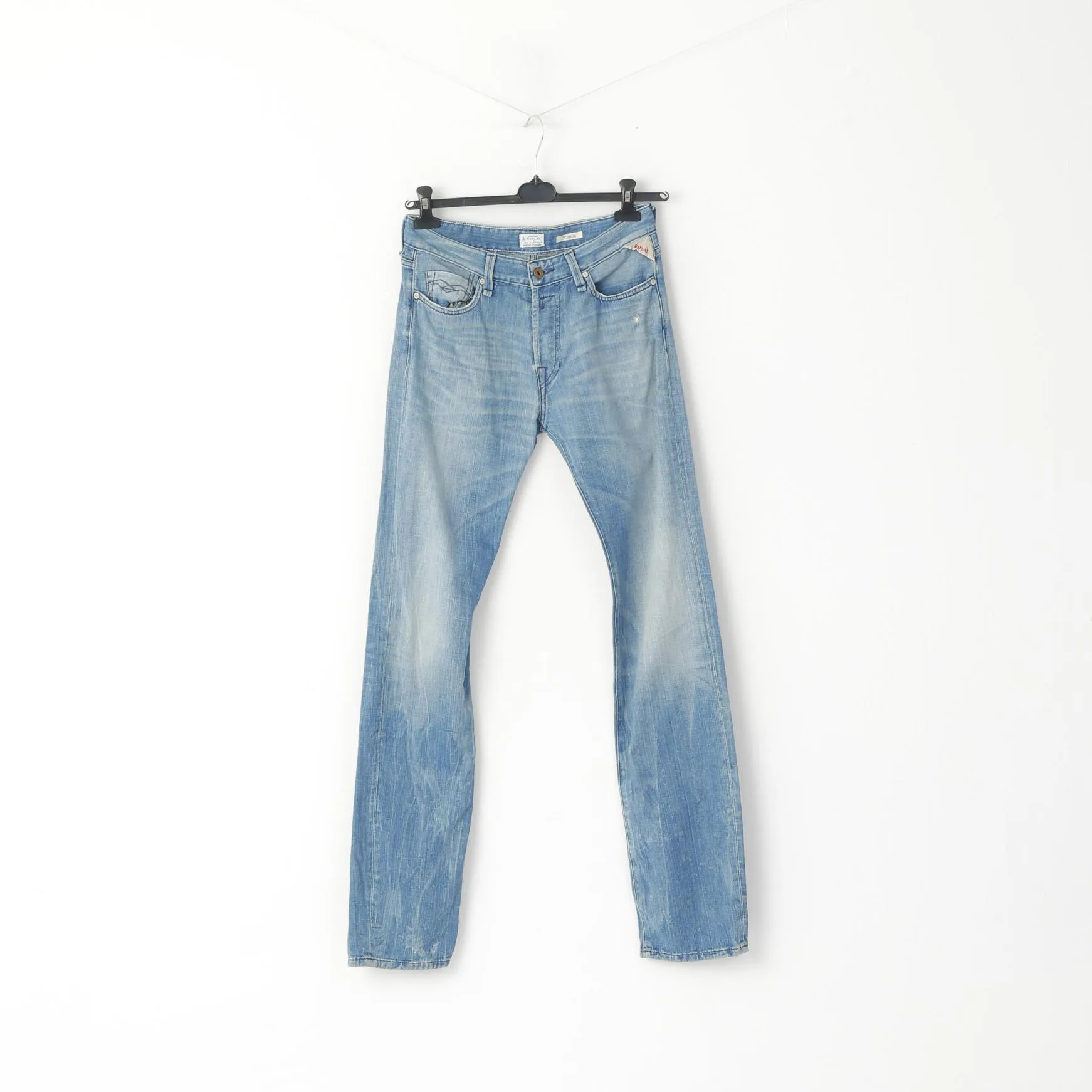 Replay Men W 29 L 34 Trousers Denim Blue Jeans Jennon 4743