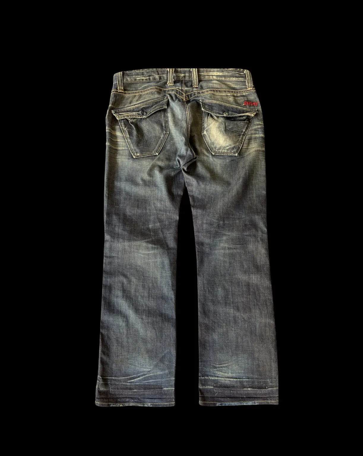⚡️final drop b4 delete- Replay Blue Denim Baggy Cutting