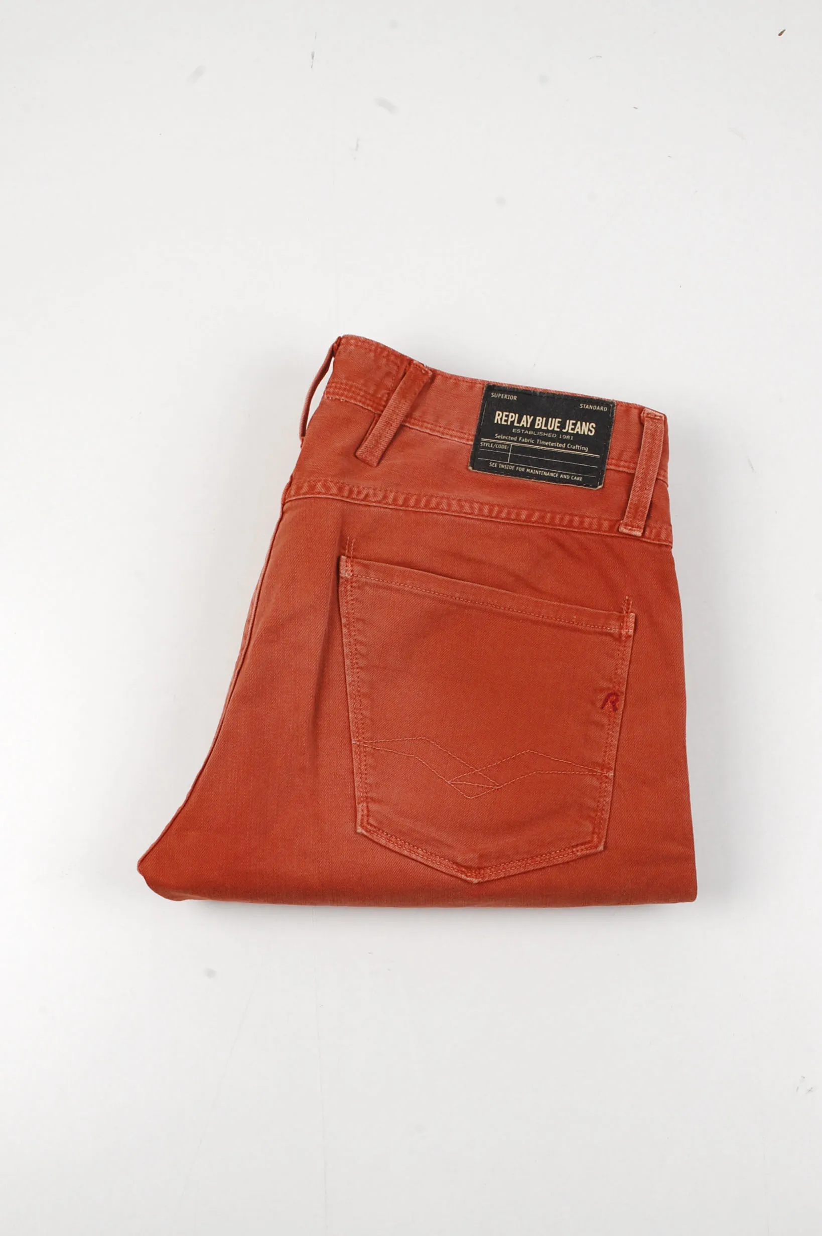 36975 Replay Anbass Orange Men Jeans size 29
