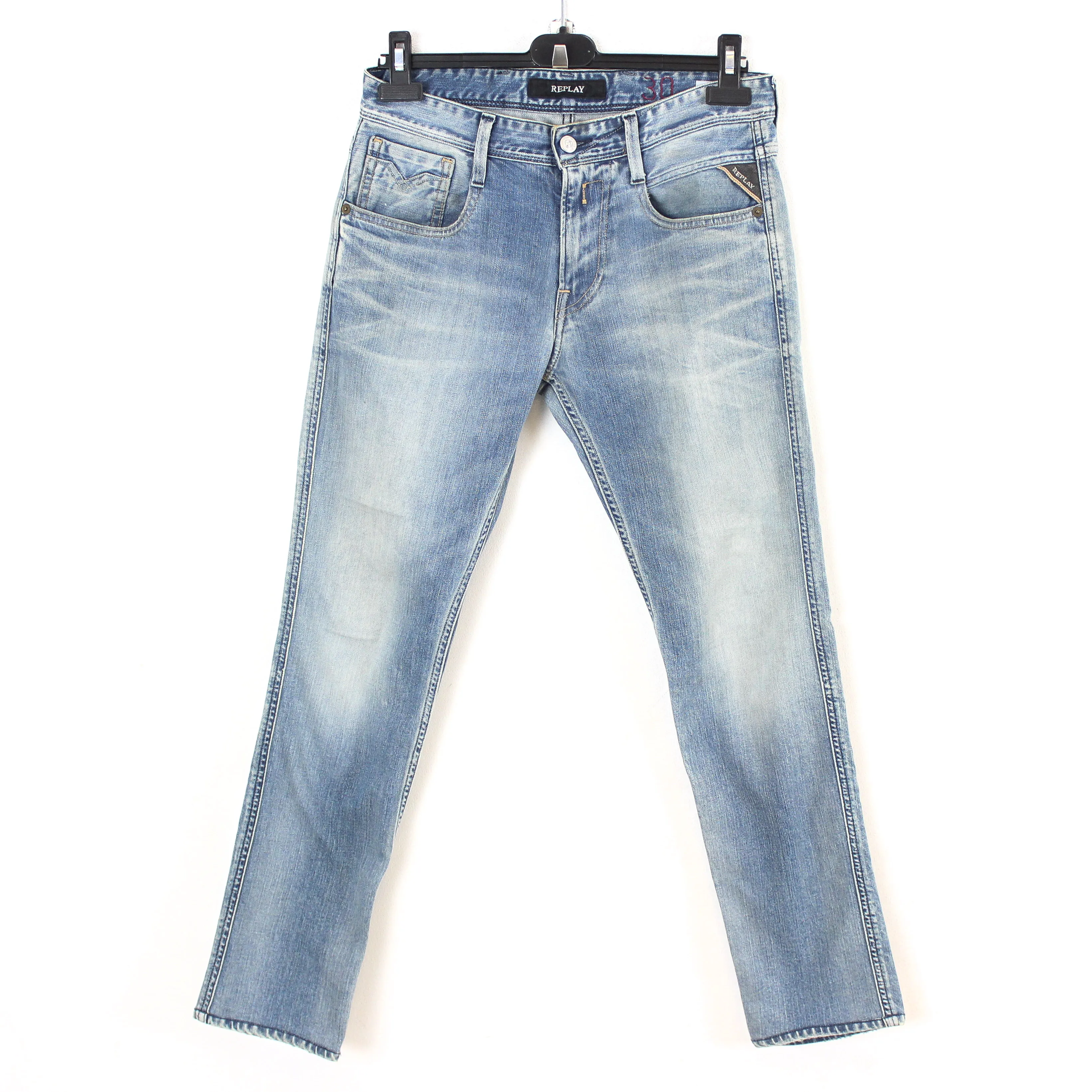 Anbass W30 L30 Slim Fit Straight Jeans Denim Pants Trousers