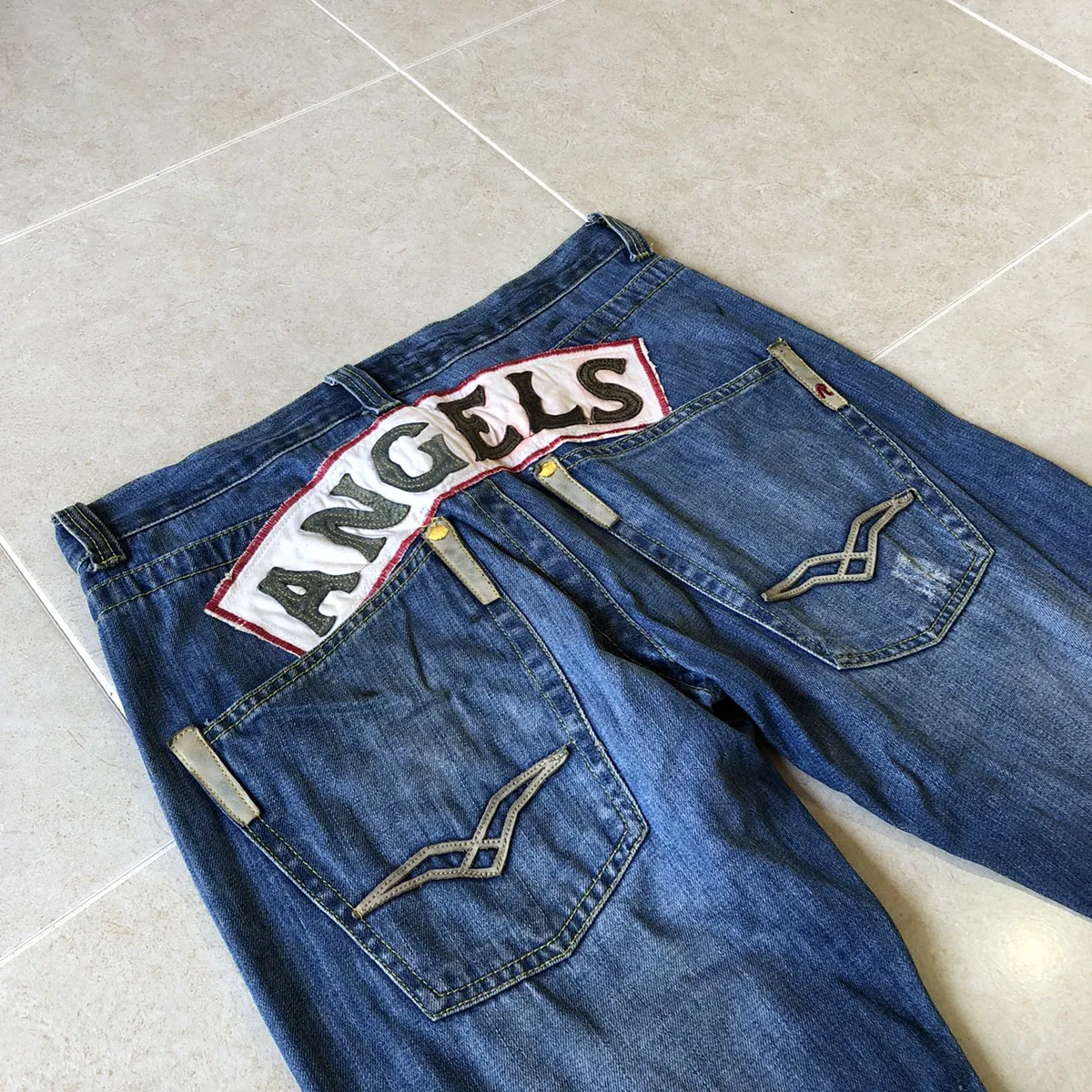 Vintage Replay Hells Angels Bikers Gangs Jeans