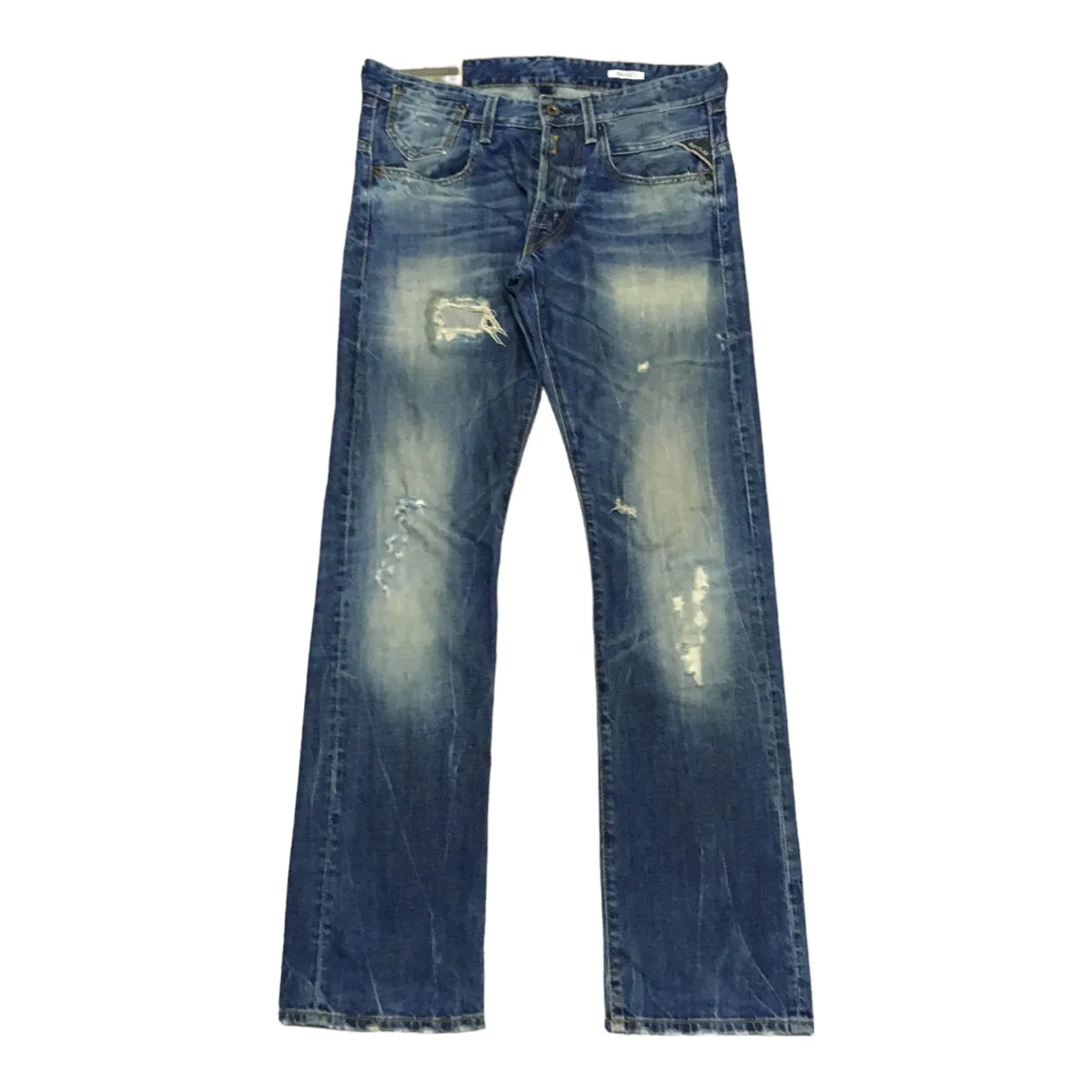 Rare Design Vintage Brand Replay Distressed Jeans 1990s