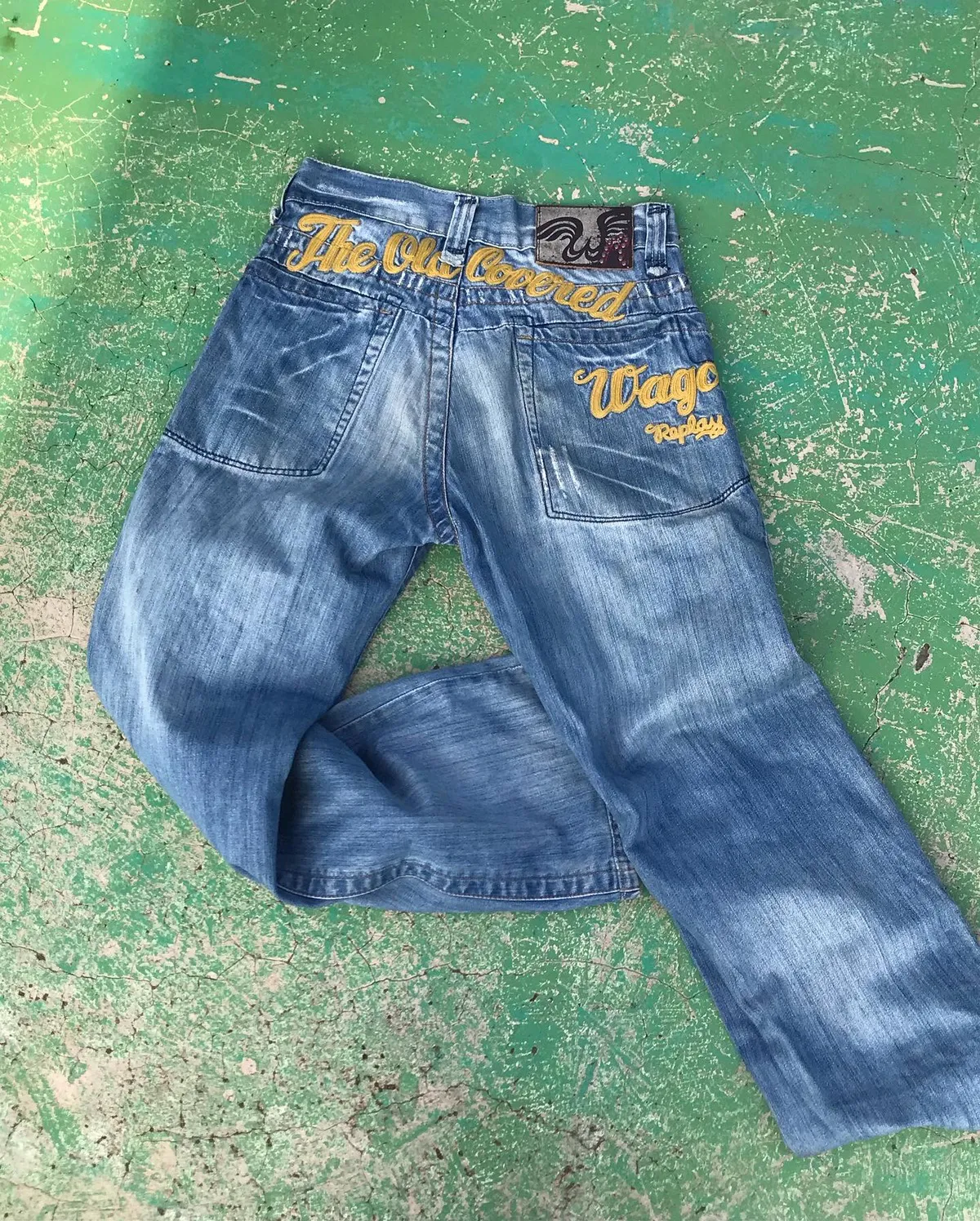 Y2K Replay Jeans Distressed The Old Covered Wagon