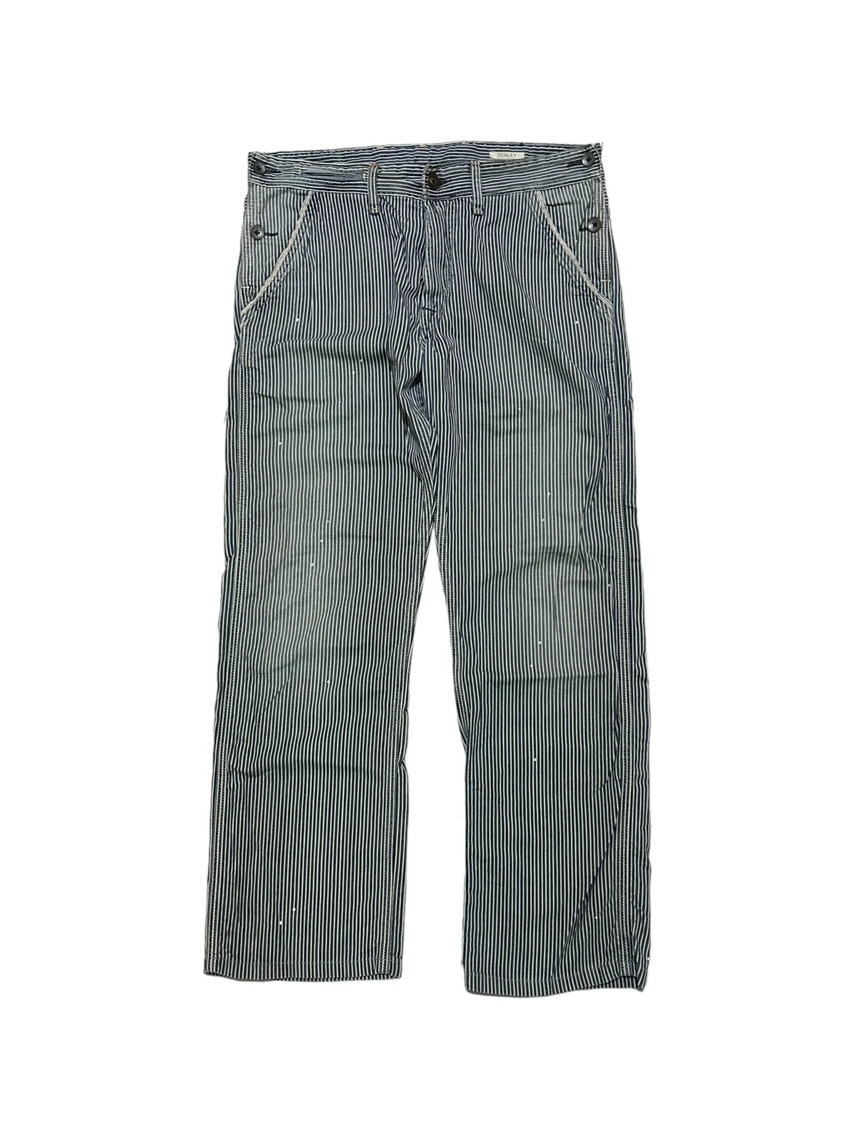 1990s Hickory Stripe Denim Jeans