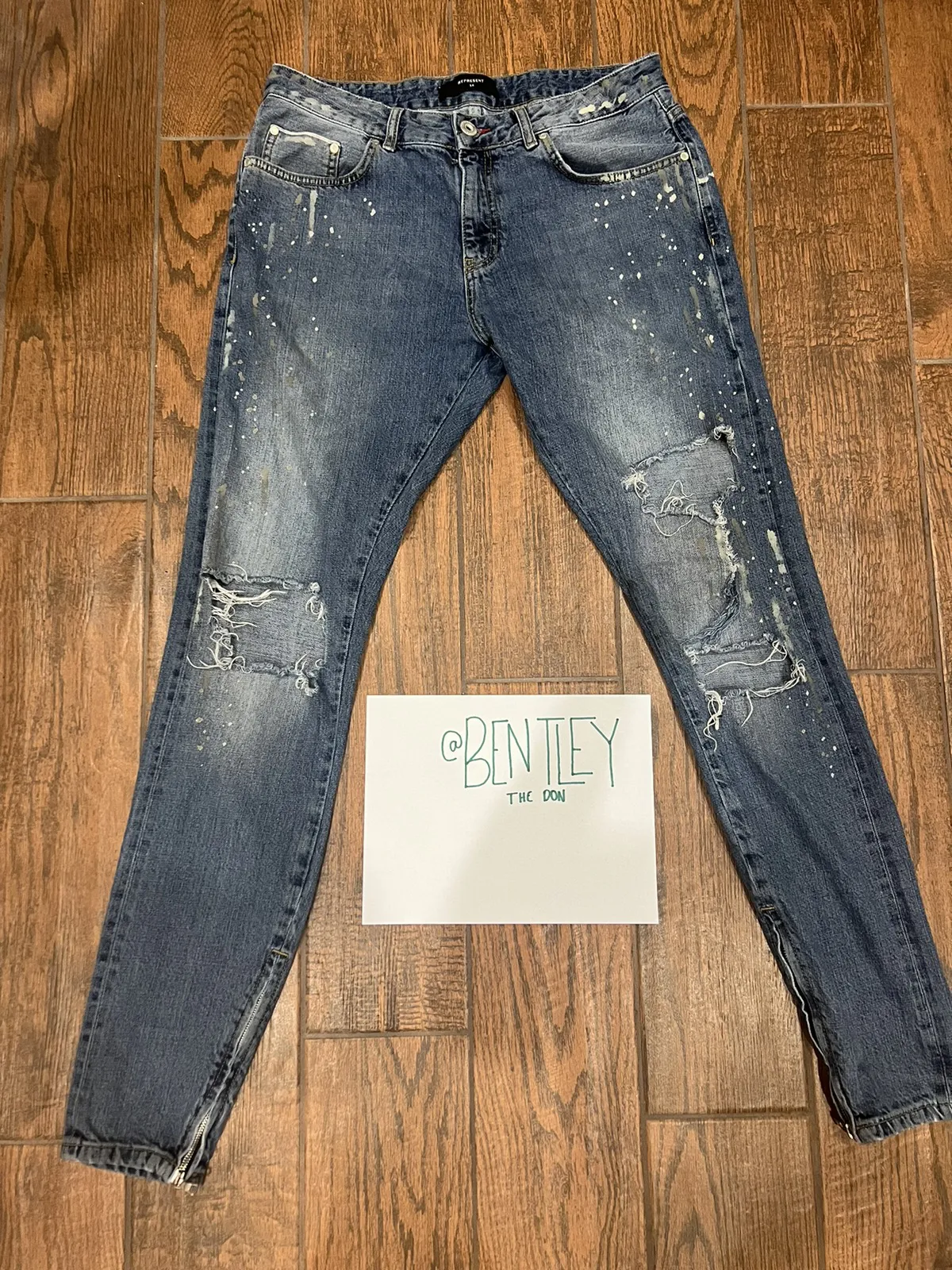 Represent Blue Painter Jeans