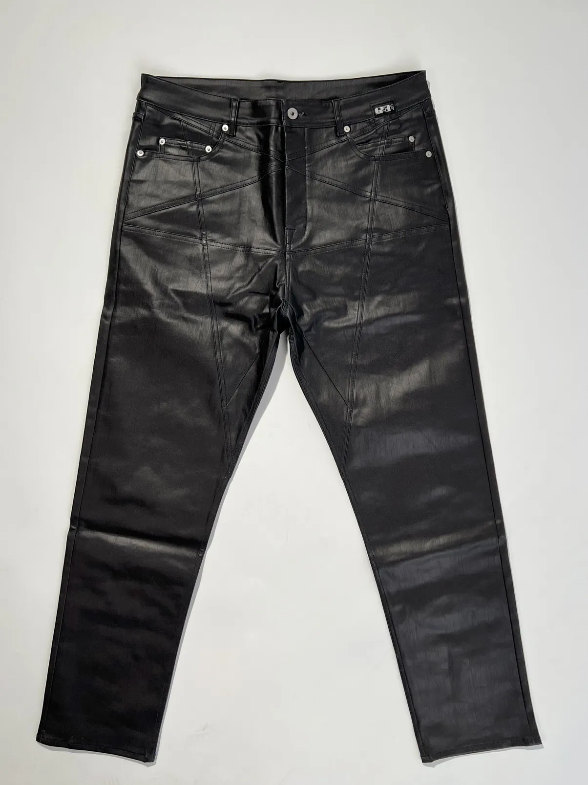 SS21 PHLEGETHON PERFORMA CUT COATED PENTAGRAM DENIM