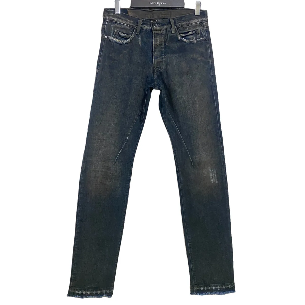 FW08 DRKSHDW "STAG" Clawmarks Mudwash Detroit Cut Jeans