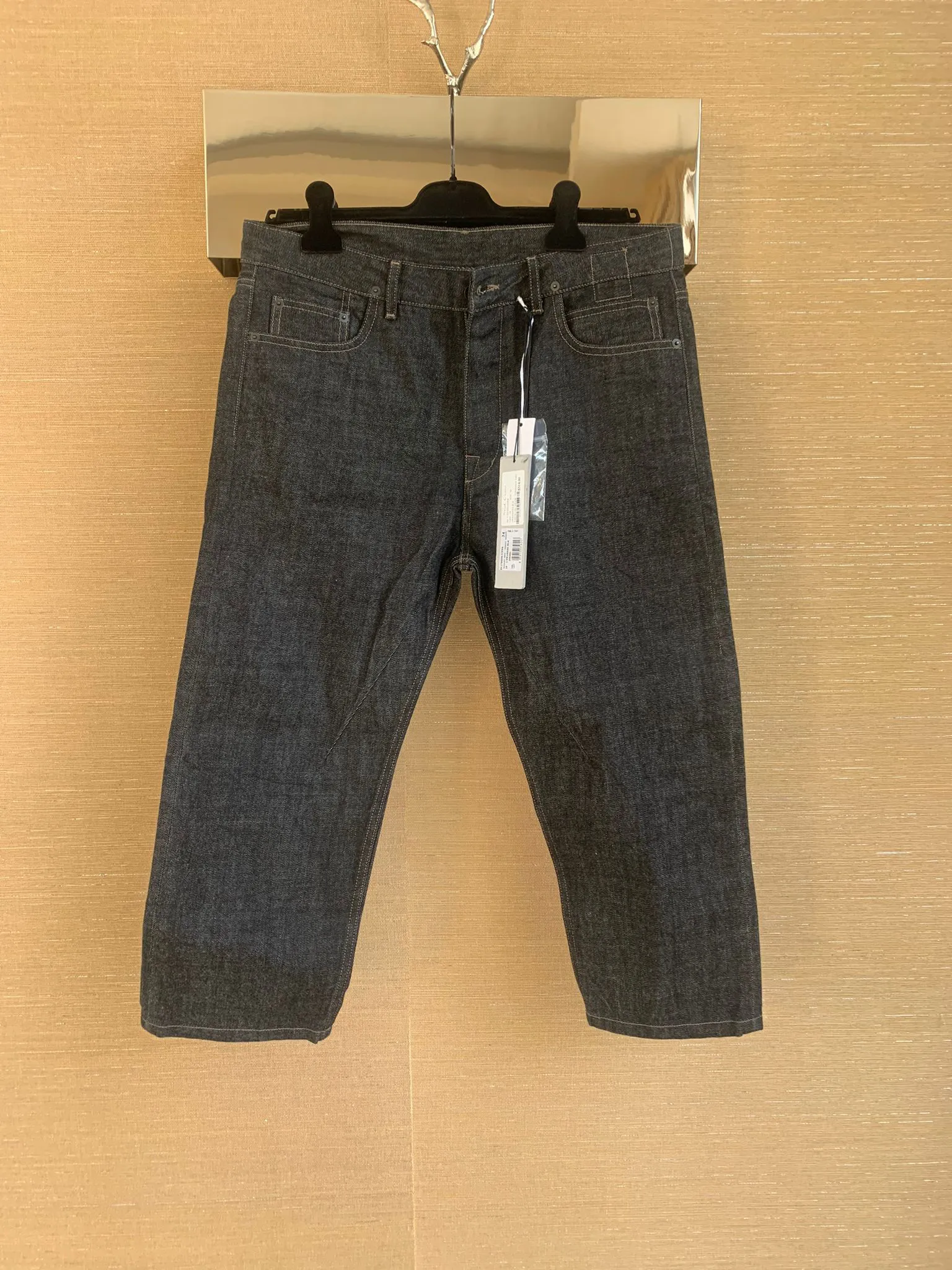 SS17 Torrance Cropped Denim in Unwashed Black