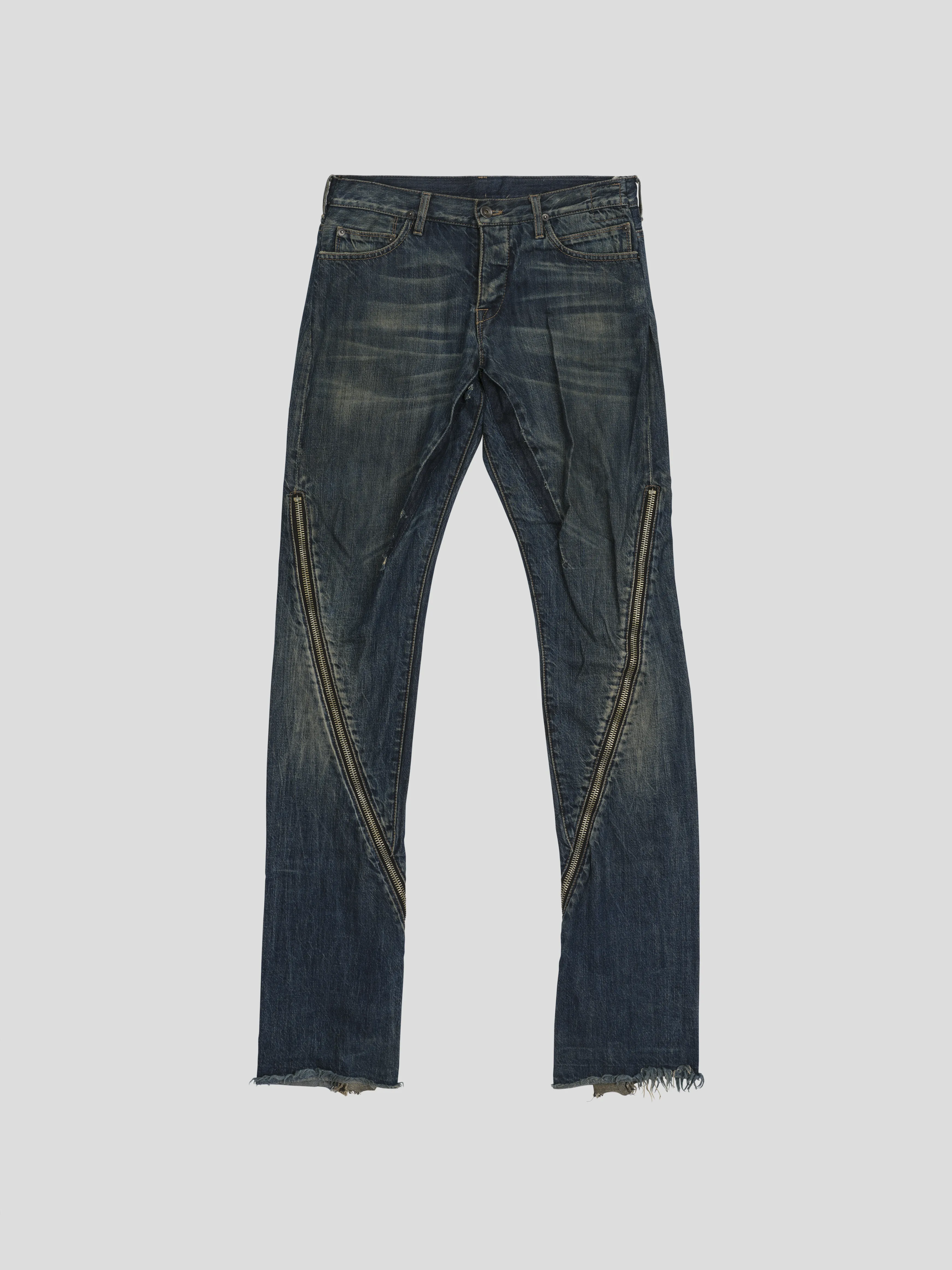 Stone Washed Banana Cut Denim