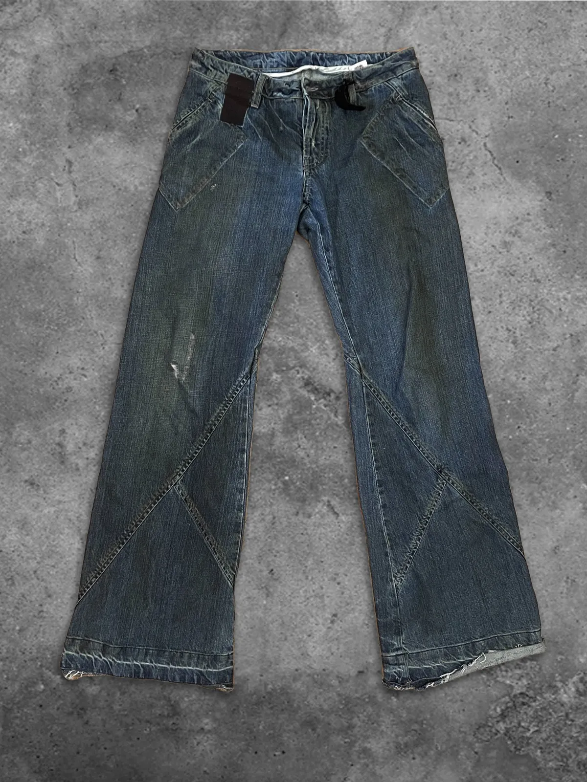 RICK OWENS FEMMESLAB DENIM JEANS IN MENS SIZE