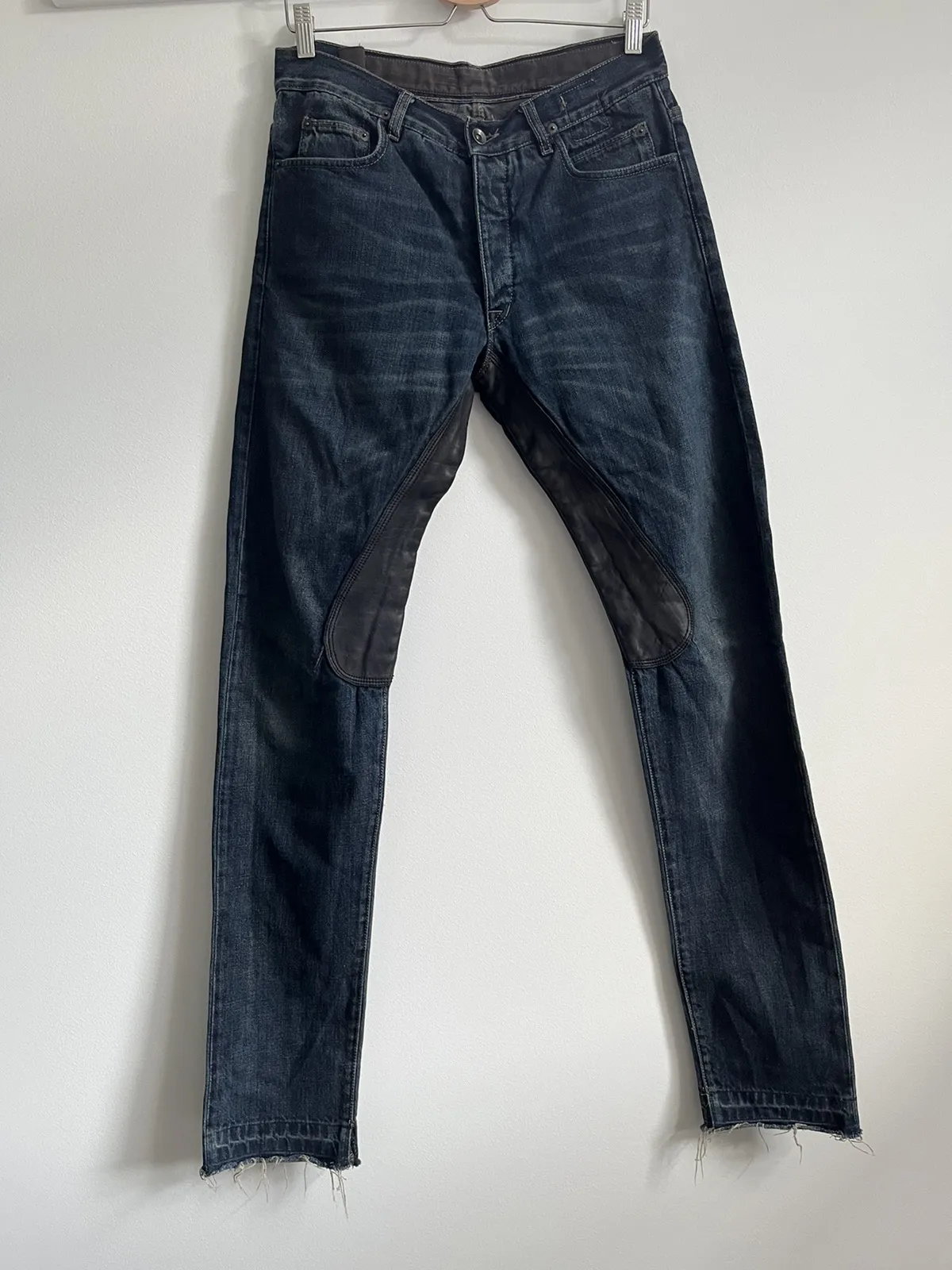 SS09 “Strutter” Leather Insert Denim Jeans