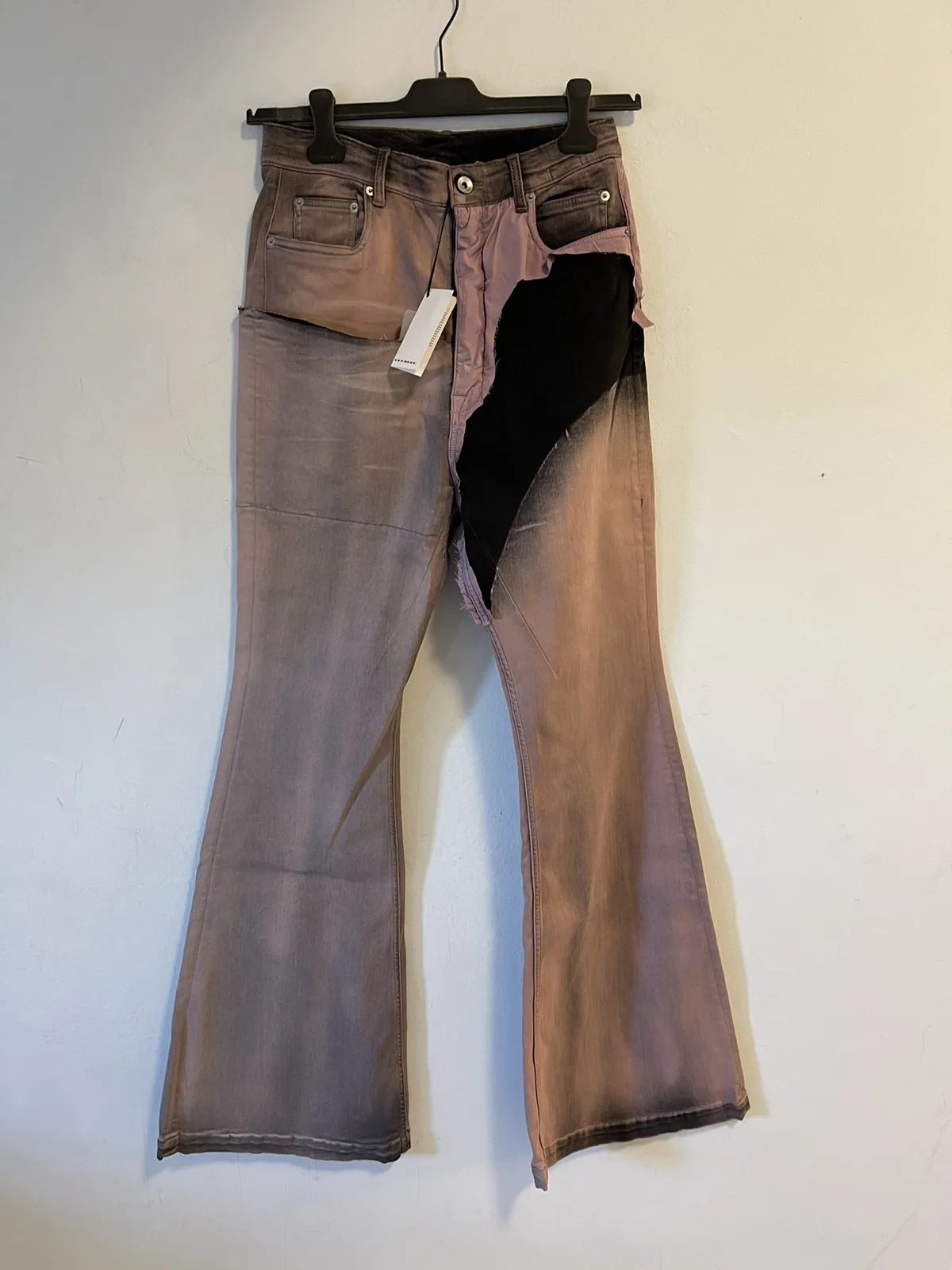 Rick Owens bolan cut jeans