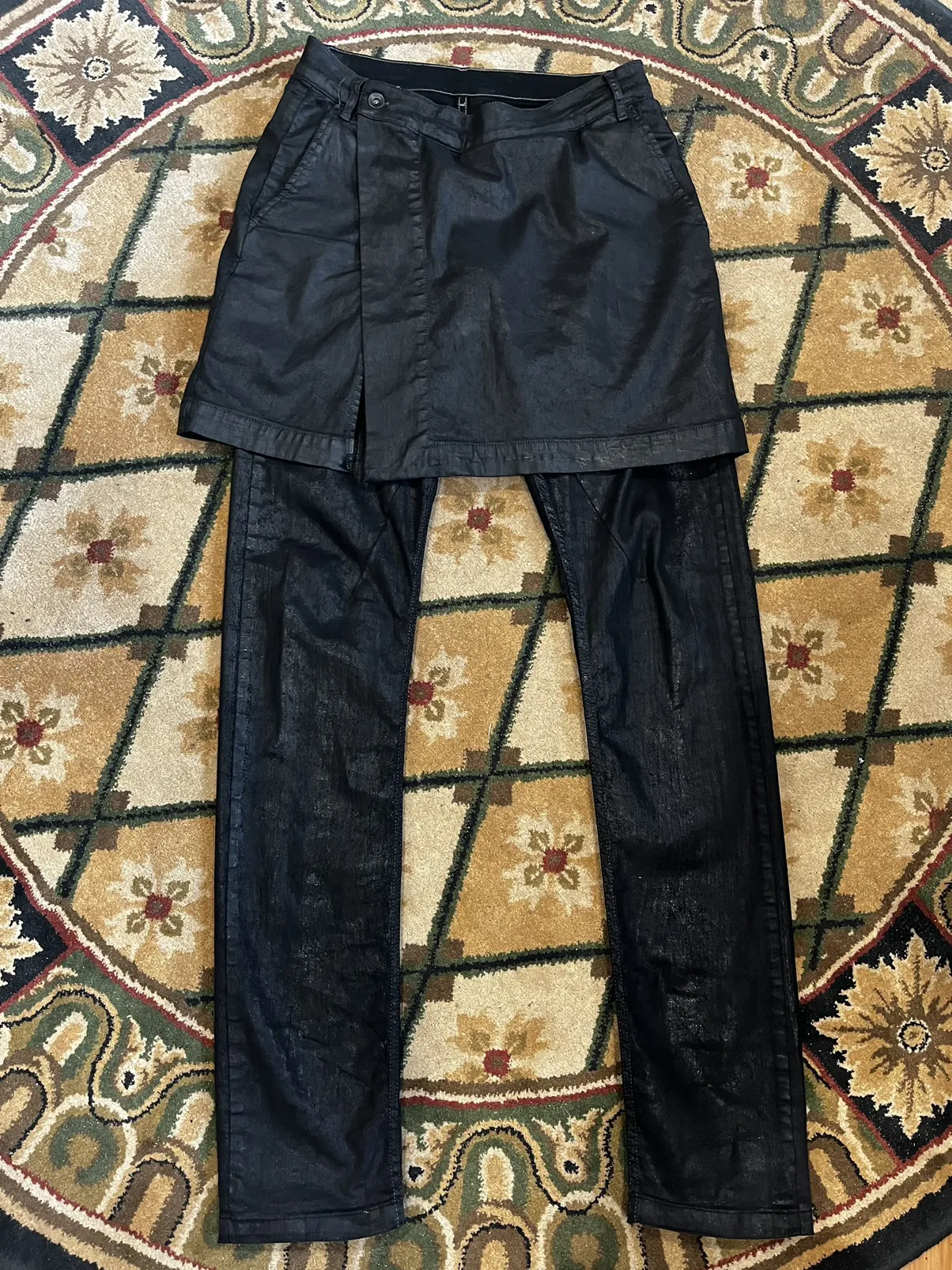 Rick Owens Skirt/Kilt Waxed Denim