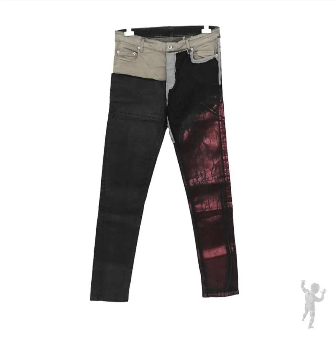 Rick Owens Drkshdw, SS19 Babel Tyrone Collage Jeans
