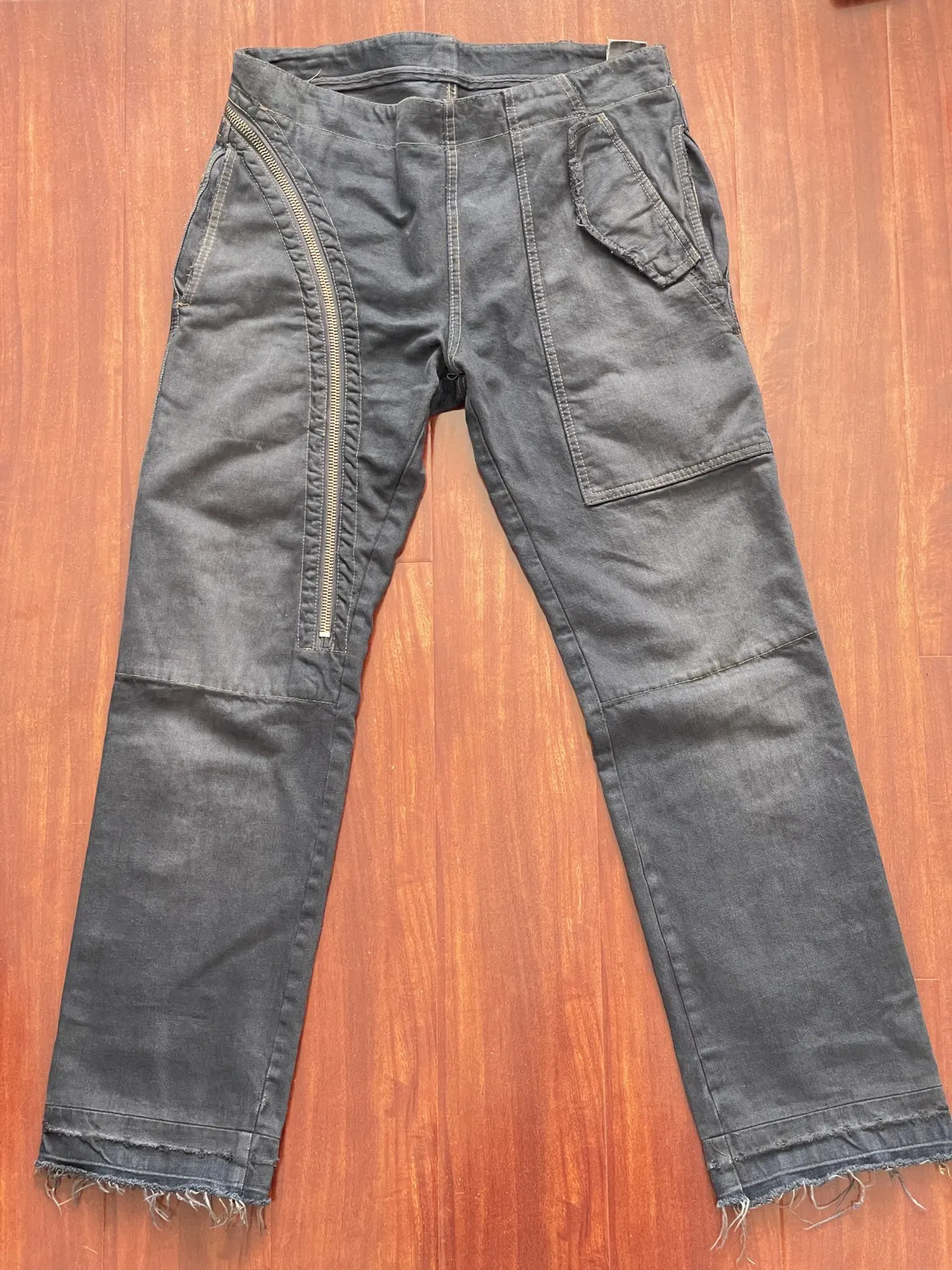 SS06 Rick Owen OG Air Cuts Denim pants