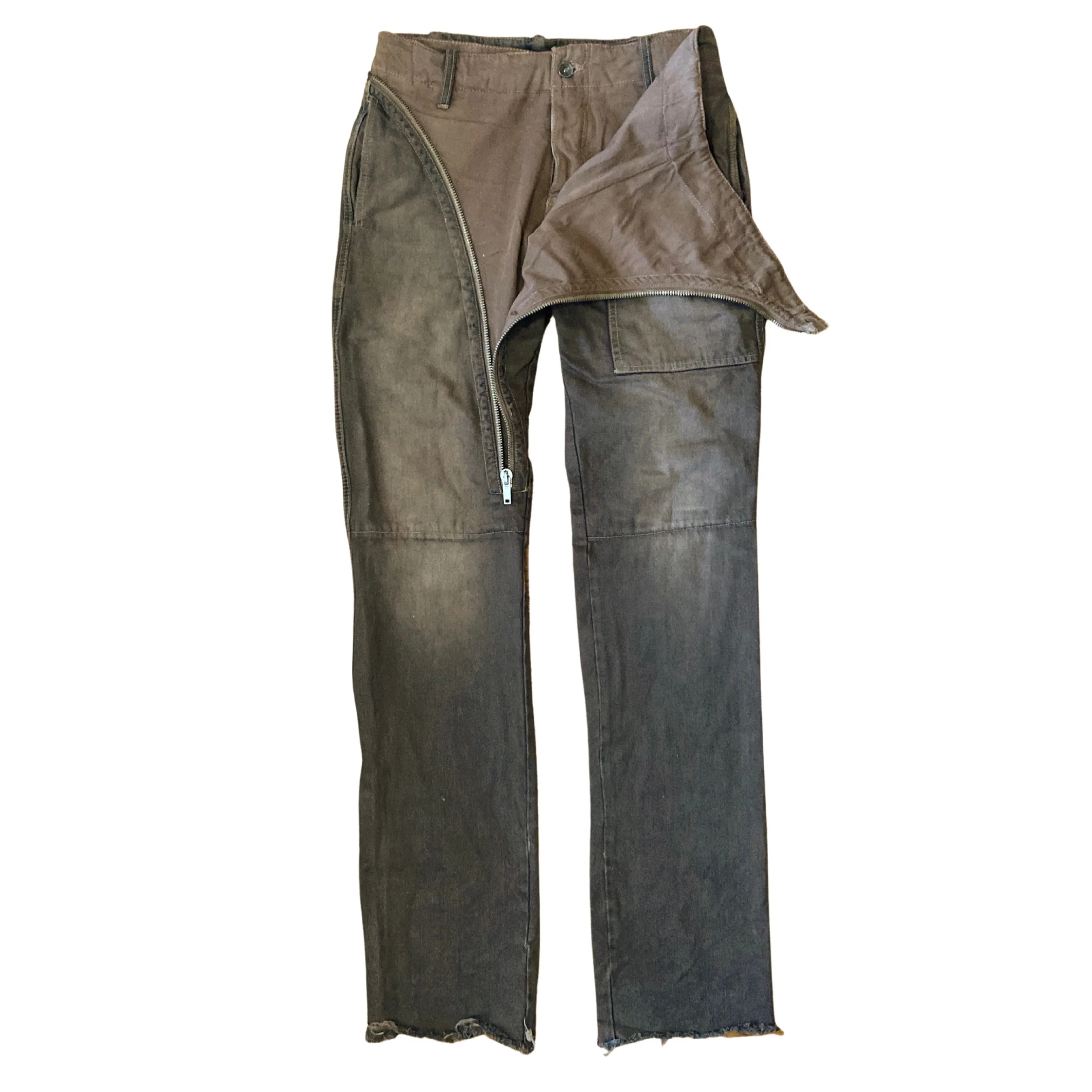 Rick Owens DRKSHDW Double Layer Aircut Zipper Denim 06 FW