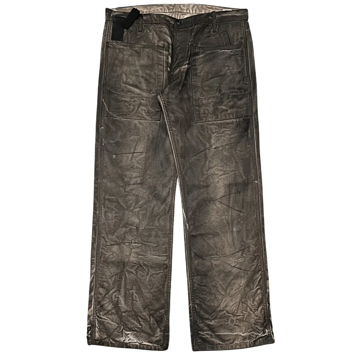 Rick Owens Slab Burnt Canvas Cargos Early 2000s