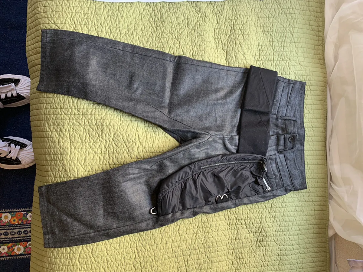 Rick Owens waxed denim