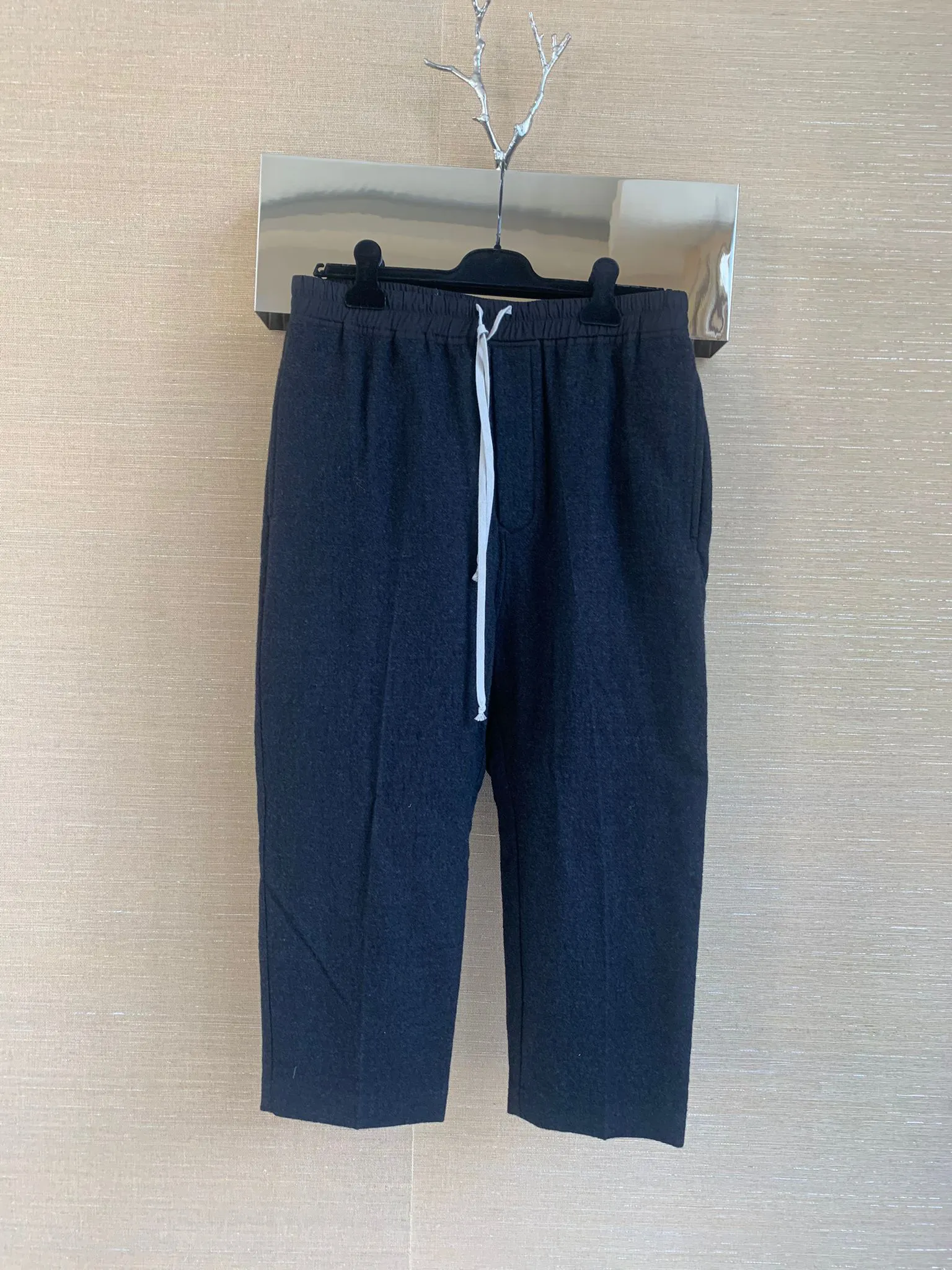 FW19 Drawstring Astaires Cropped in Anthracite