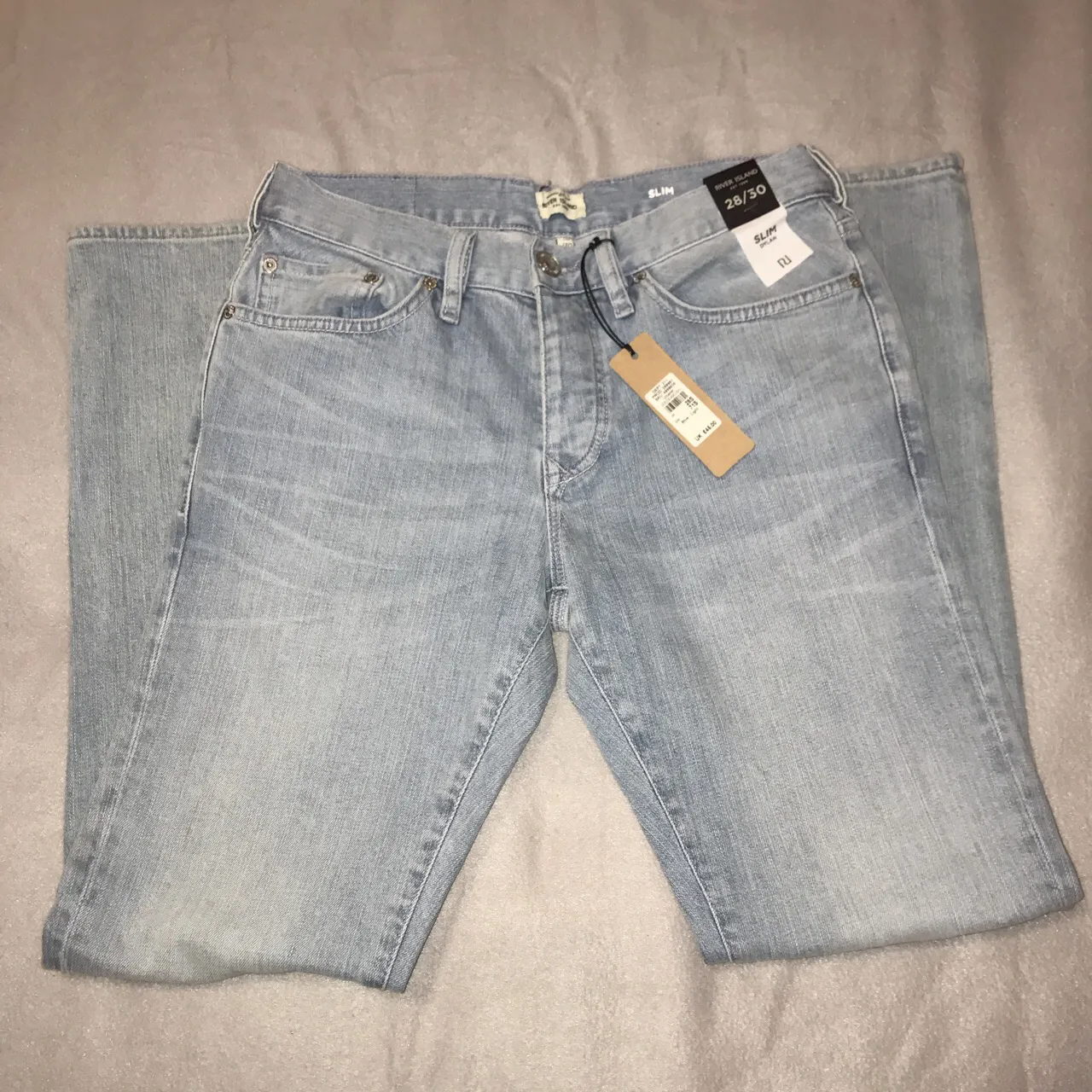River Island Light Blue Wash Jeans 28/30