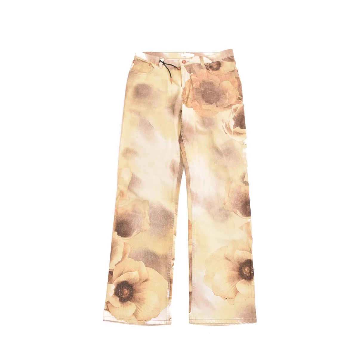 Roberto Cavalli Gold Flower Pants