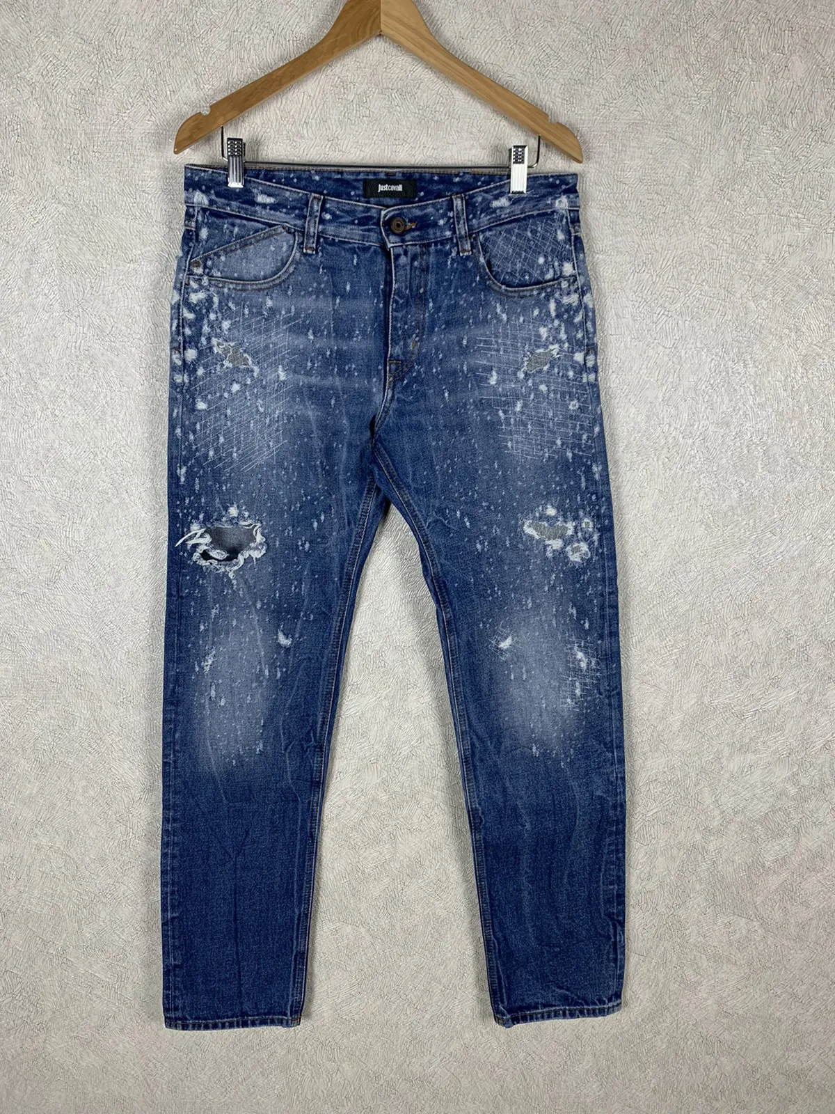 💥JUST CAVALLI DISTRESSED DENIM