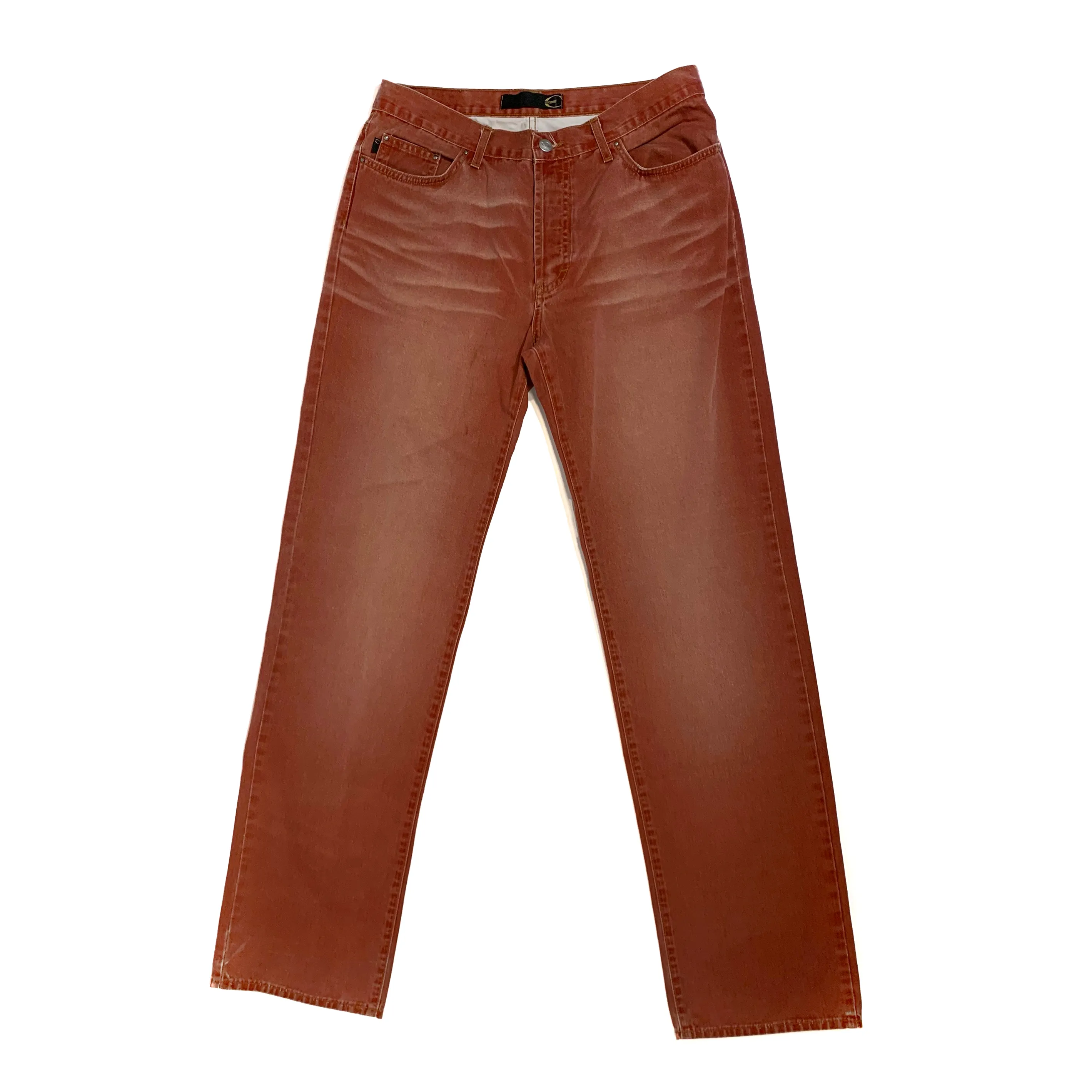 00s Just Cavalli Stone Washed Red Pants