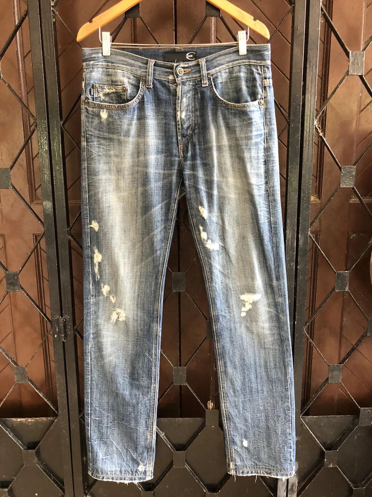 Just Cavalli Distressed Deinm Jeans