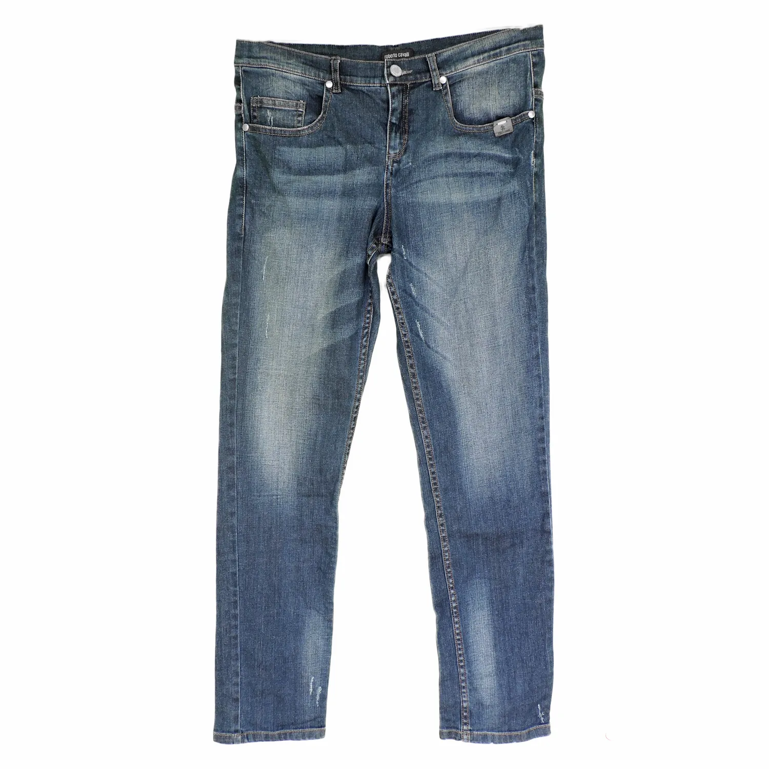 Roberto Cavalli Denim Long Pants