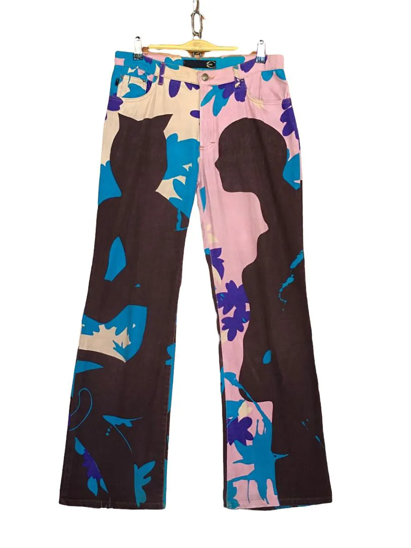 Just Cavalli Girls & Flowers Art Denim Pants