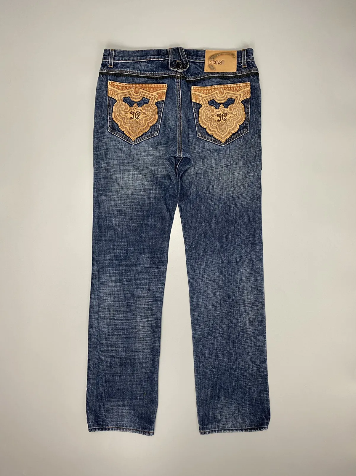 Just Cavalli vintage jeans with patterns on pockets