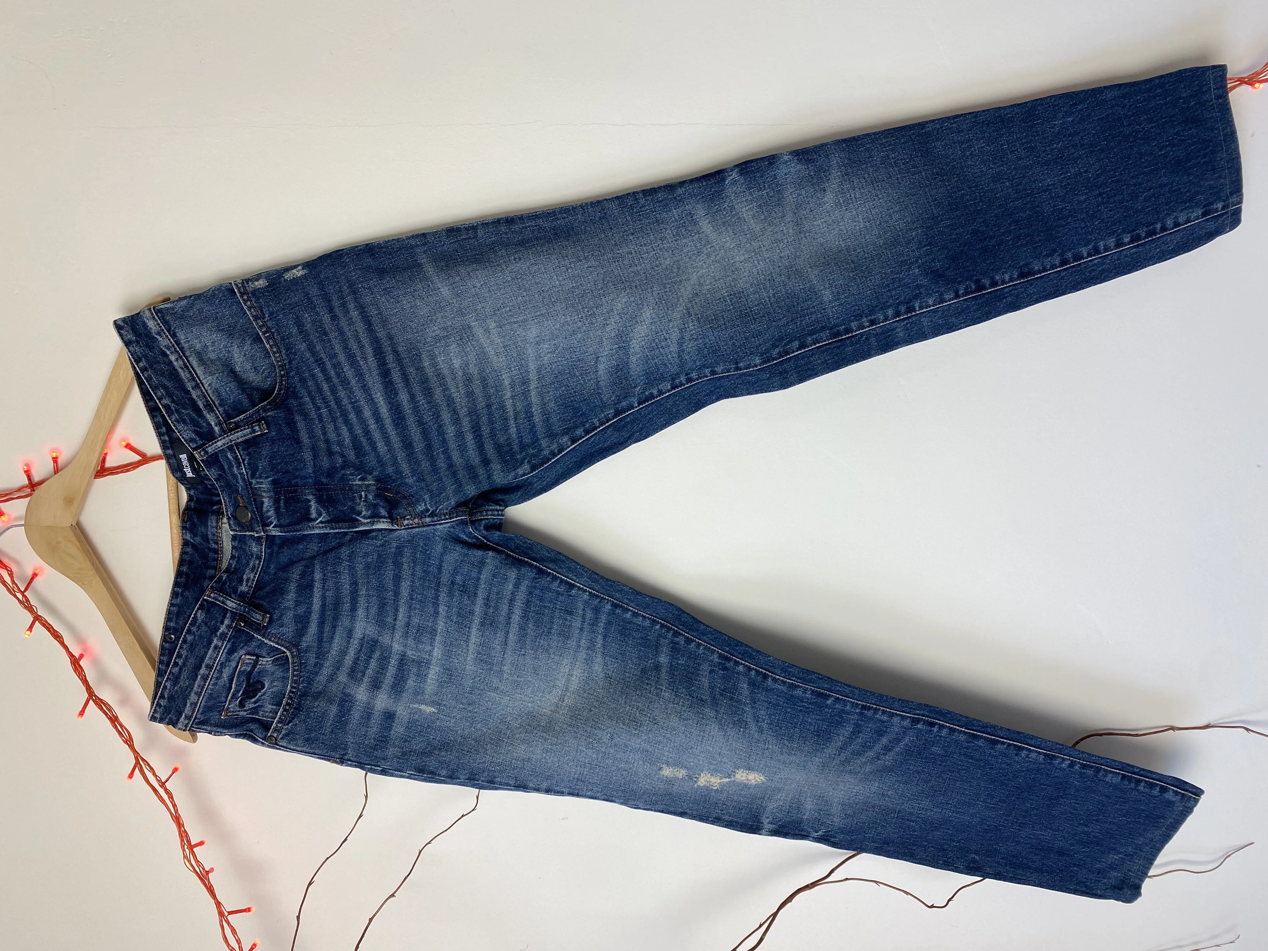 Just Cavalli Distressed Slim fit Denim Jeans