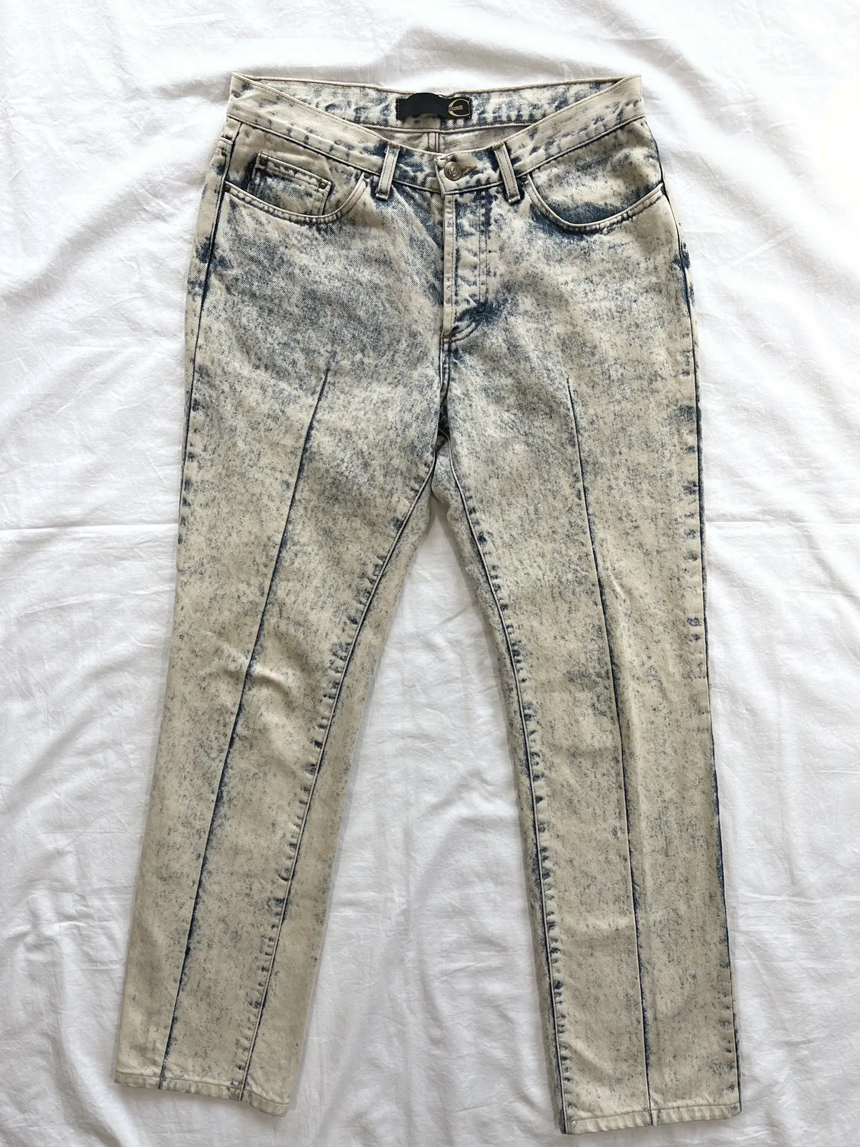 Vintage Acid Wash tapered denim