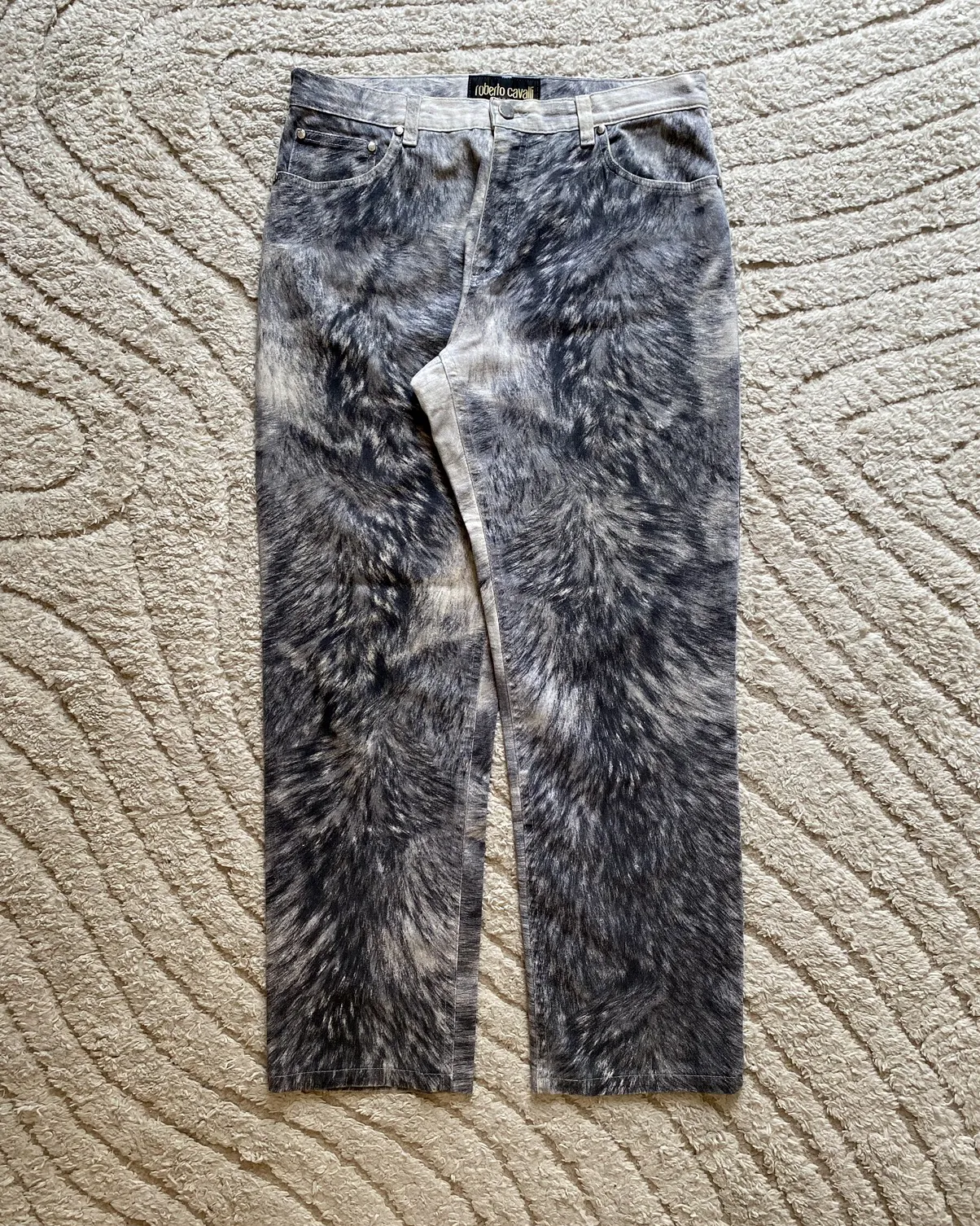00s Roberto Cavalli Heavy Animal Pants