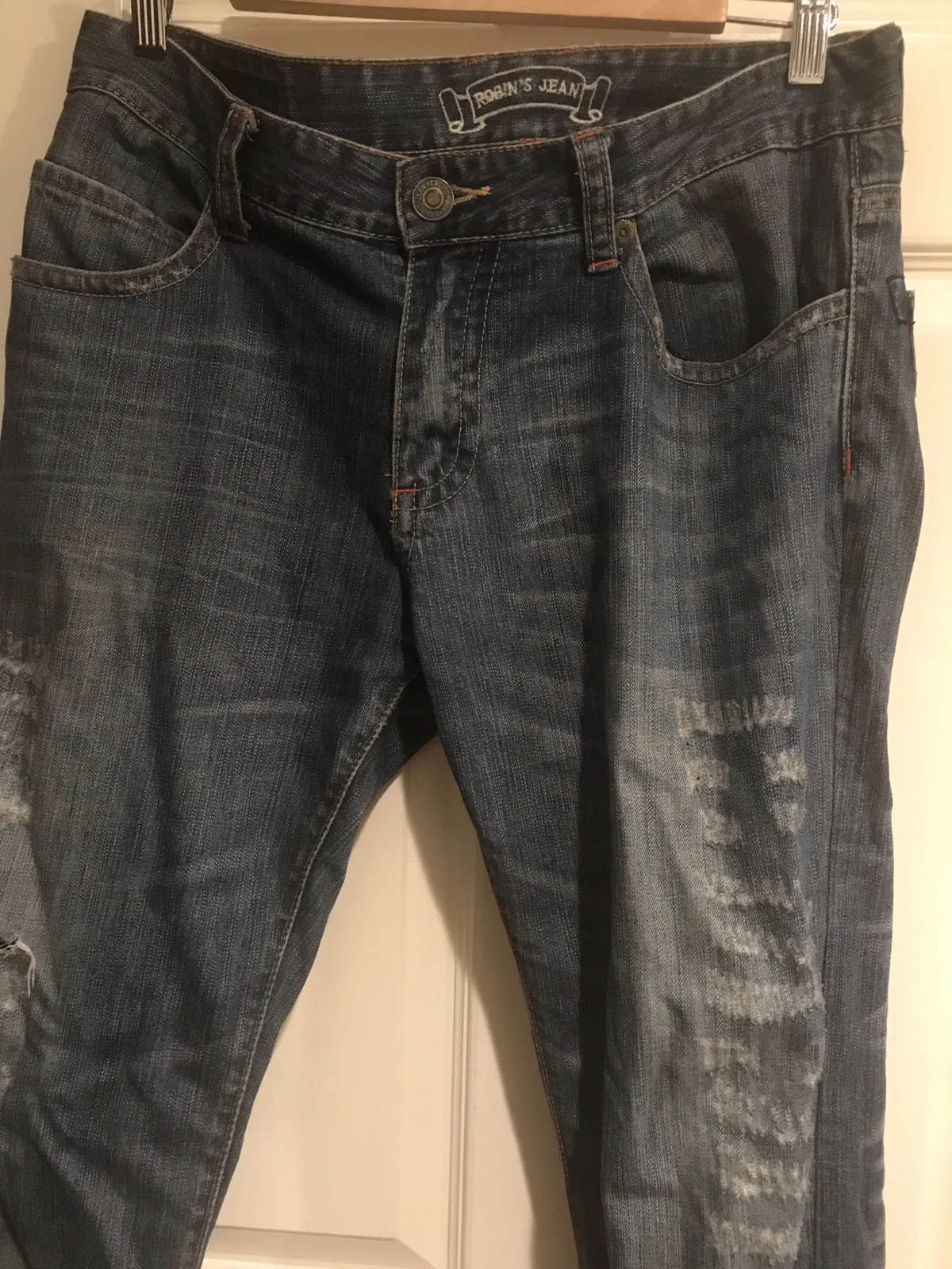 Distressed Robin jeans