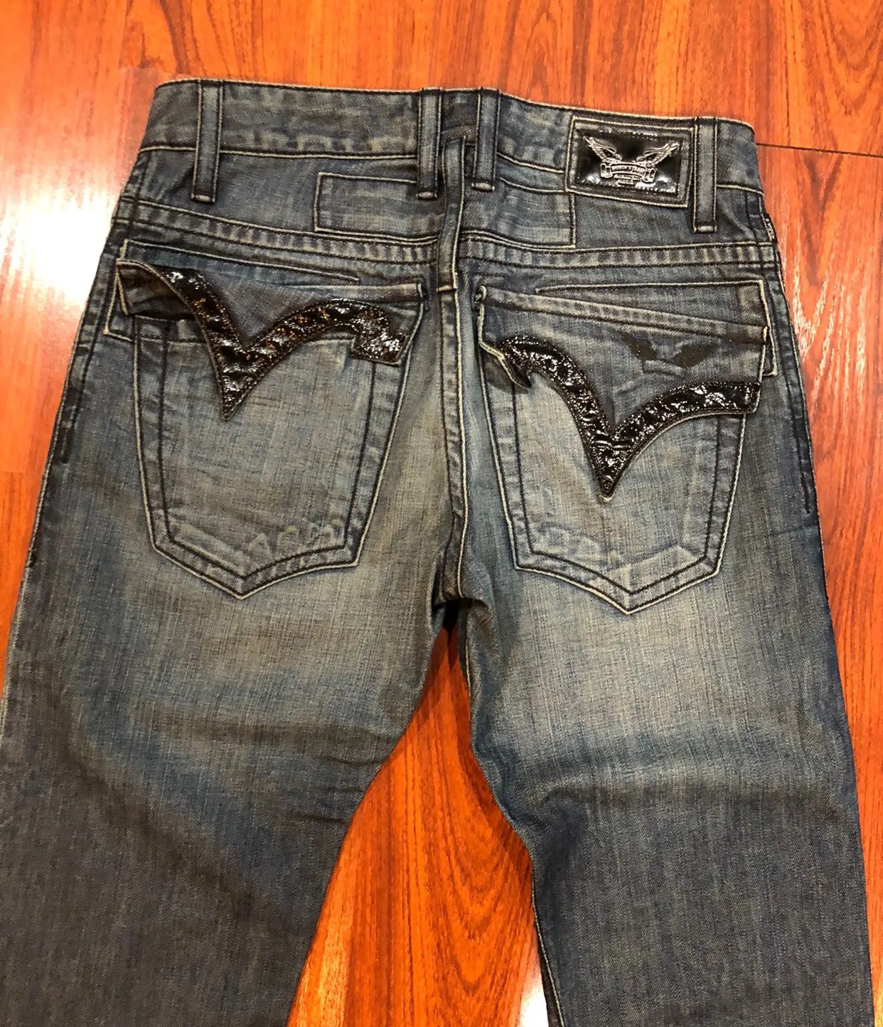 NEW ROBINS JEANS LONG FLAP SZ 29