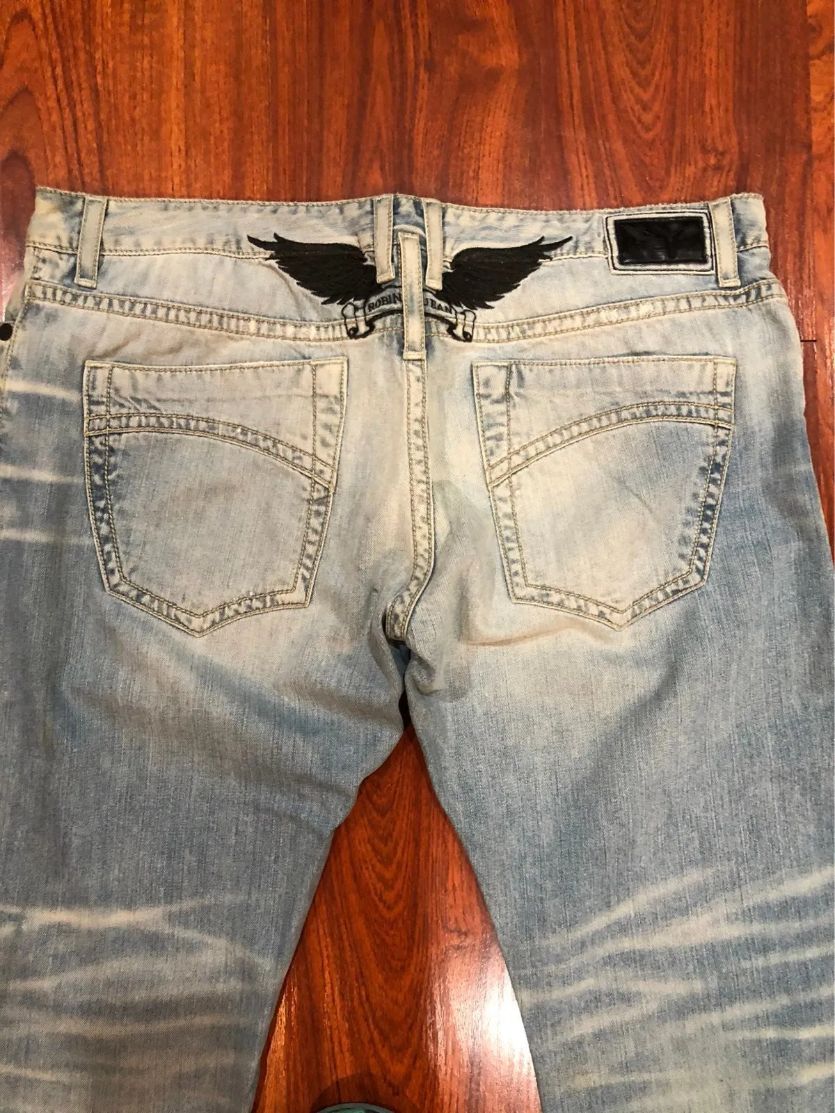NEW ROBINS JEANS VINTAGE WASH SZ 42
