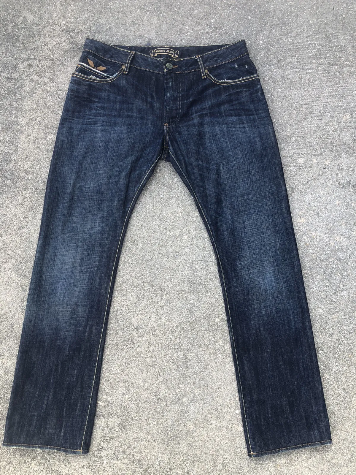 Robin’s Jean Distressed Denim Selvedge Jeans