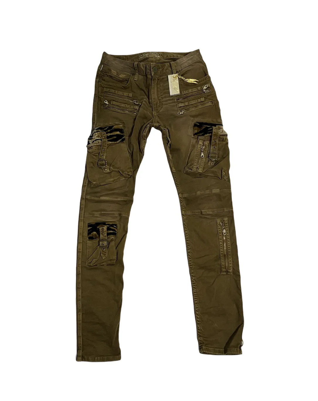 Robin’s Jean Brown cargo Tiger print Size 29