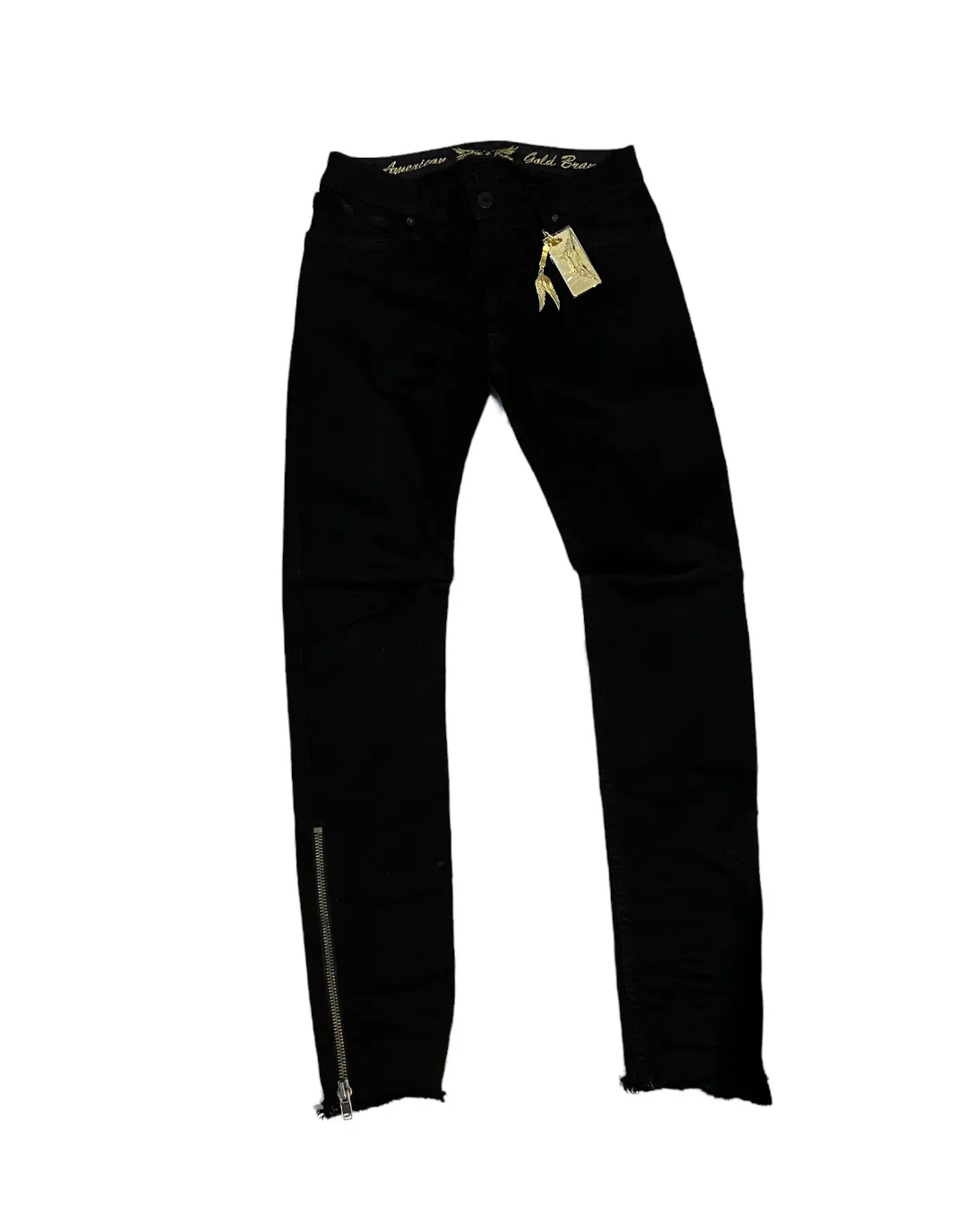 Robin’s Jean pure black zipper skinny jeans