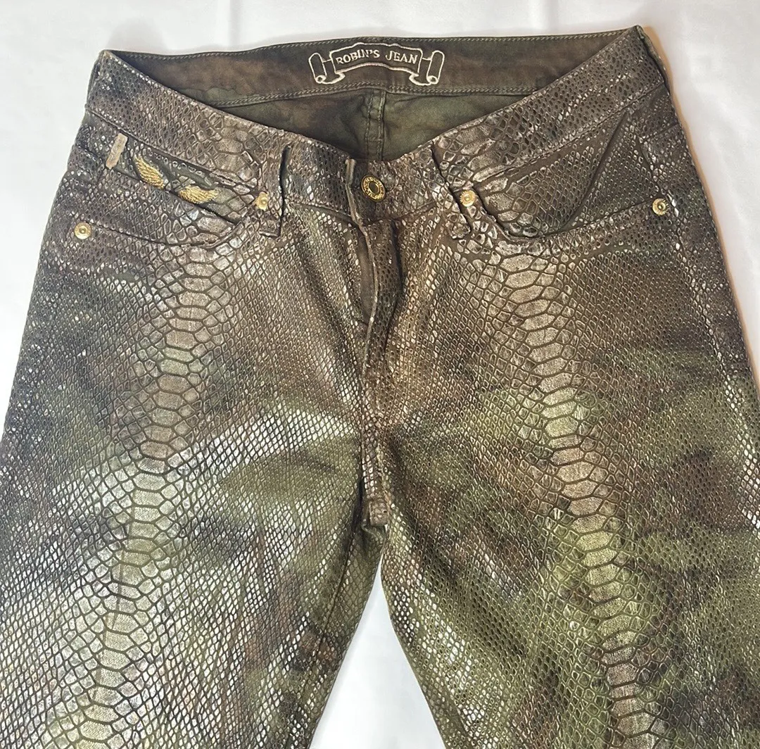 Robin Jeans Reptile Print
