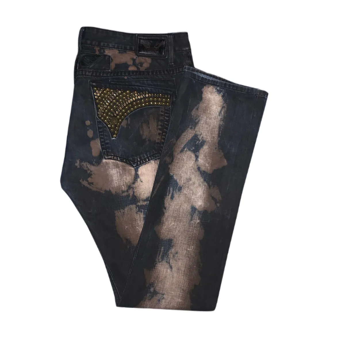 Robin’s Jeans Style D5696 gem stones Long Flap Men’s 42