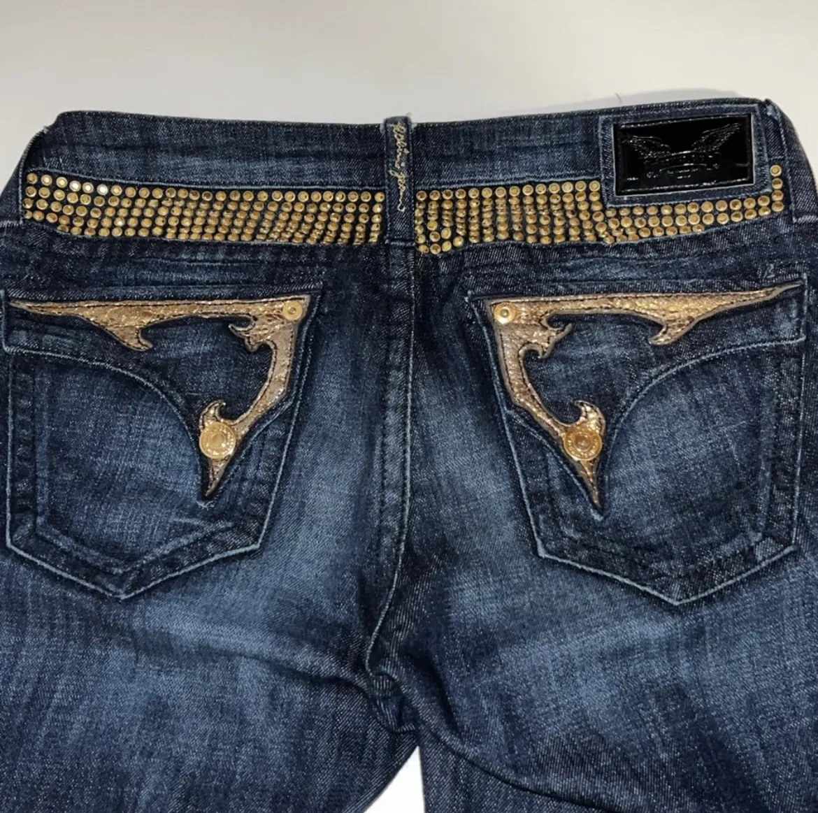 Robin’s Jean Gold Rhinestones Metal Studs
