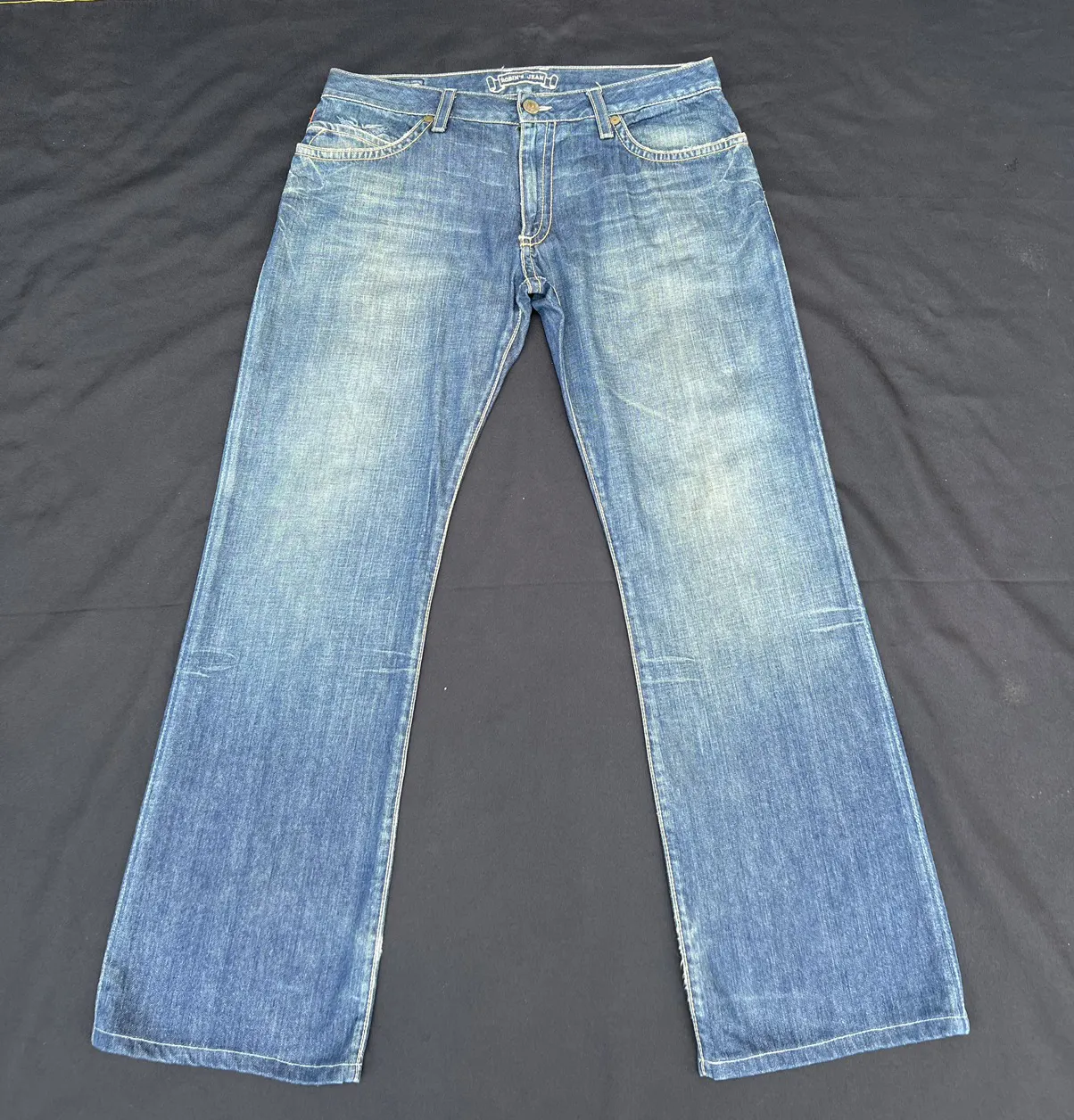 Vintage Robin’s Jean Usa Turquoise Wings Denim Flare Jeans