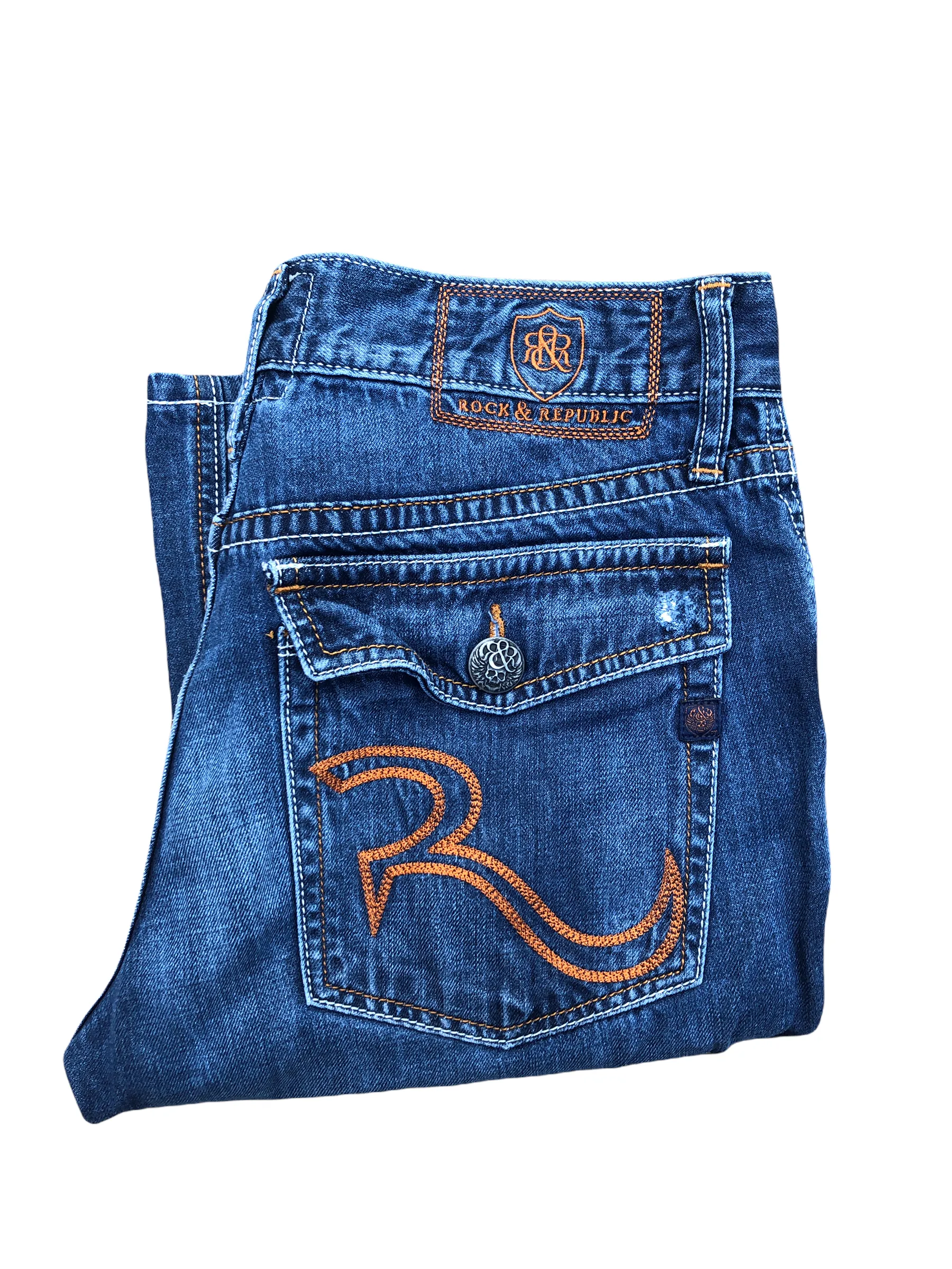 Vintage RARE Rock & Republic Jeans Size 30 Blue
