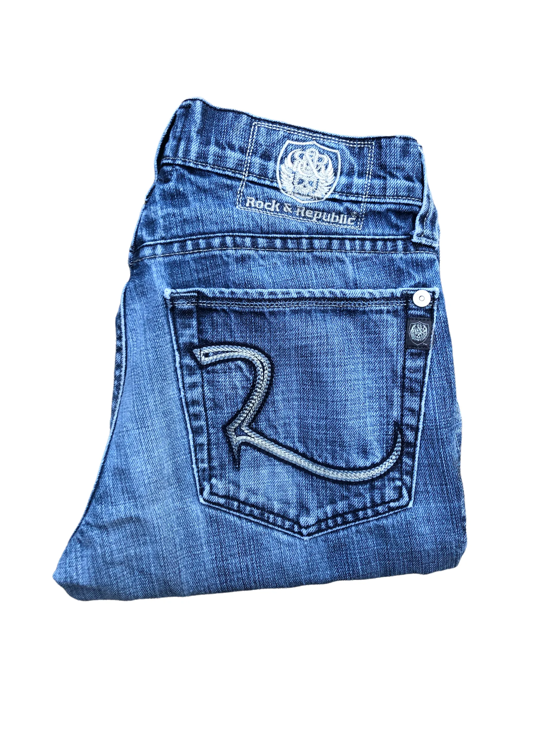 Vintage Rock & Republic Embroidered Jeans Size 30