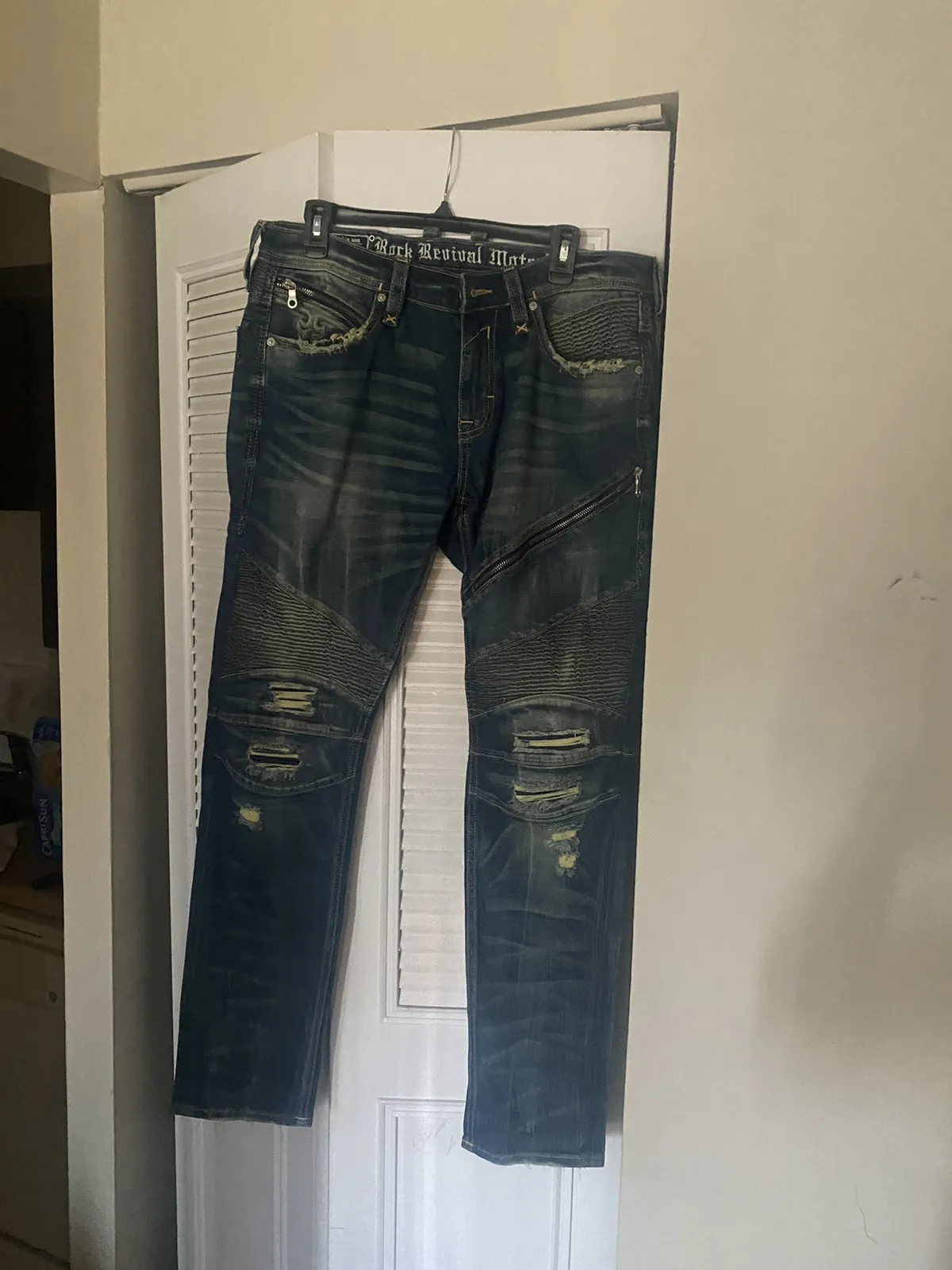 Rock Revival Blue Biker Jeans
